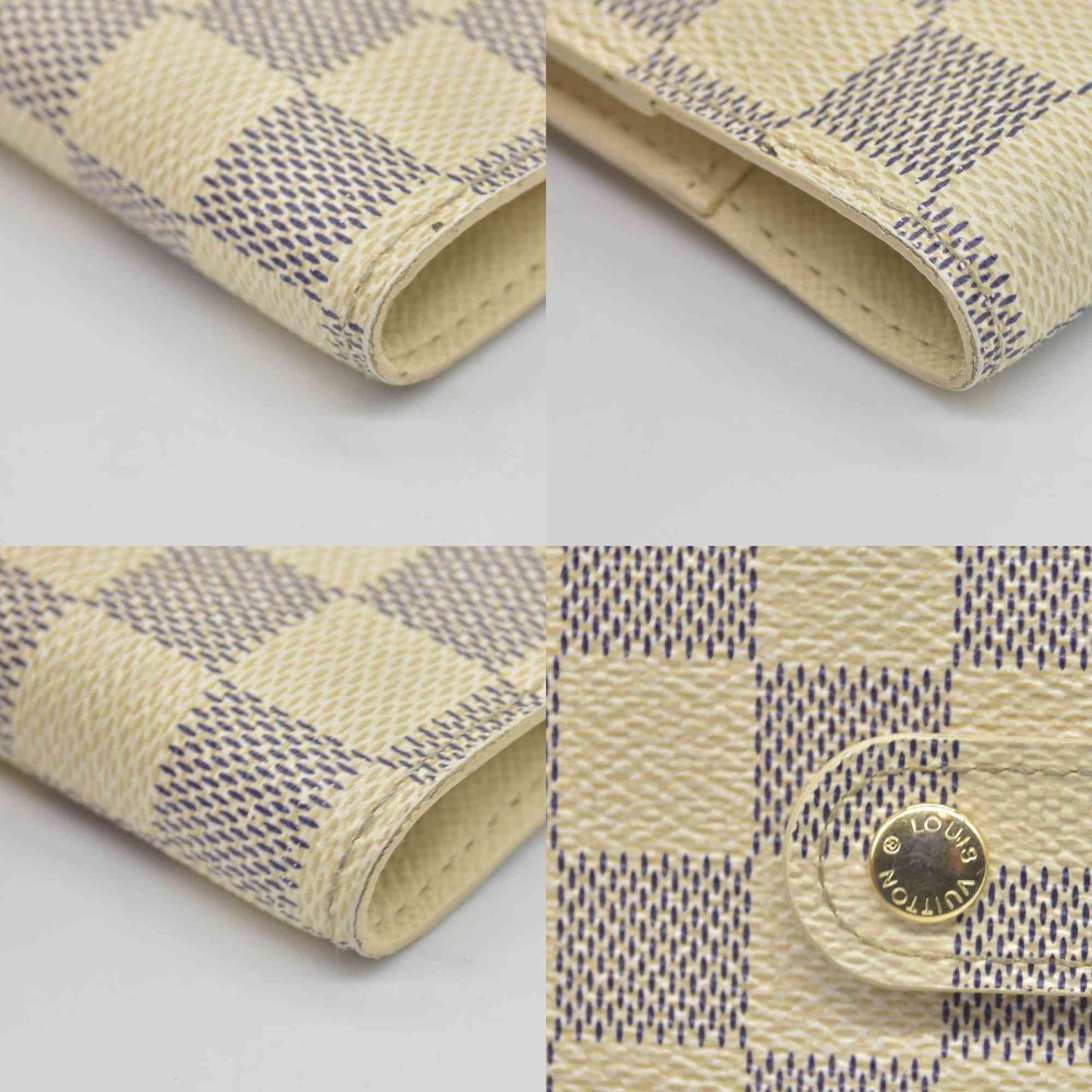 $505 2006 Louis Vuitton Damier Azur Small Ring Agenda Cover CONSIGNMENT CA1006