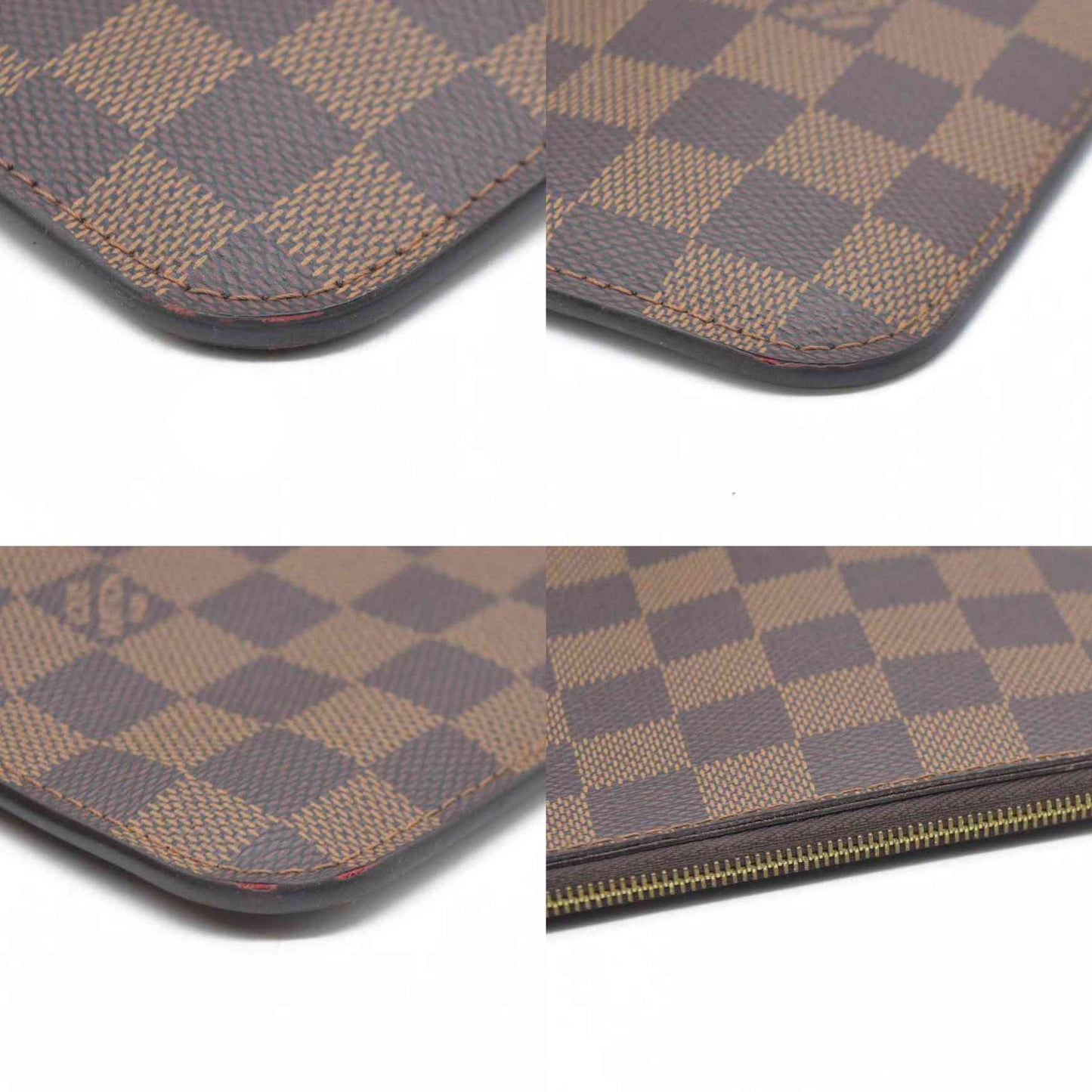 AUCTION $600 Louis Vuitton  Damier Ebene Neverfull MM GM Pochette