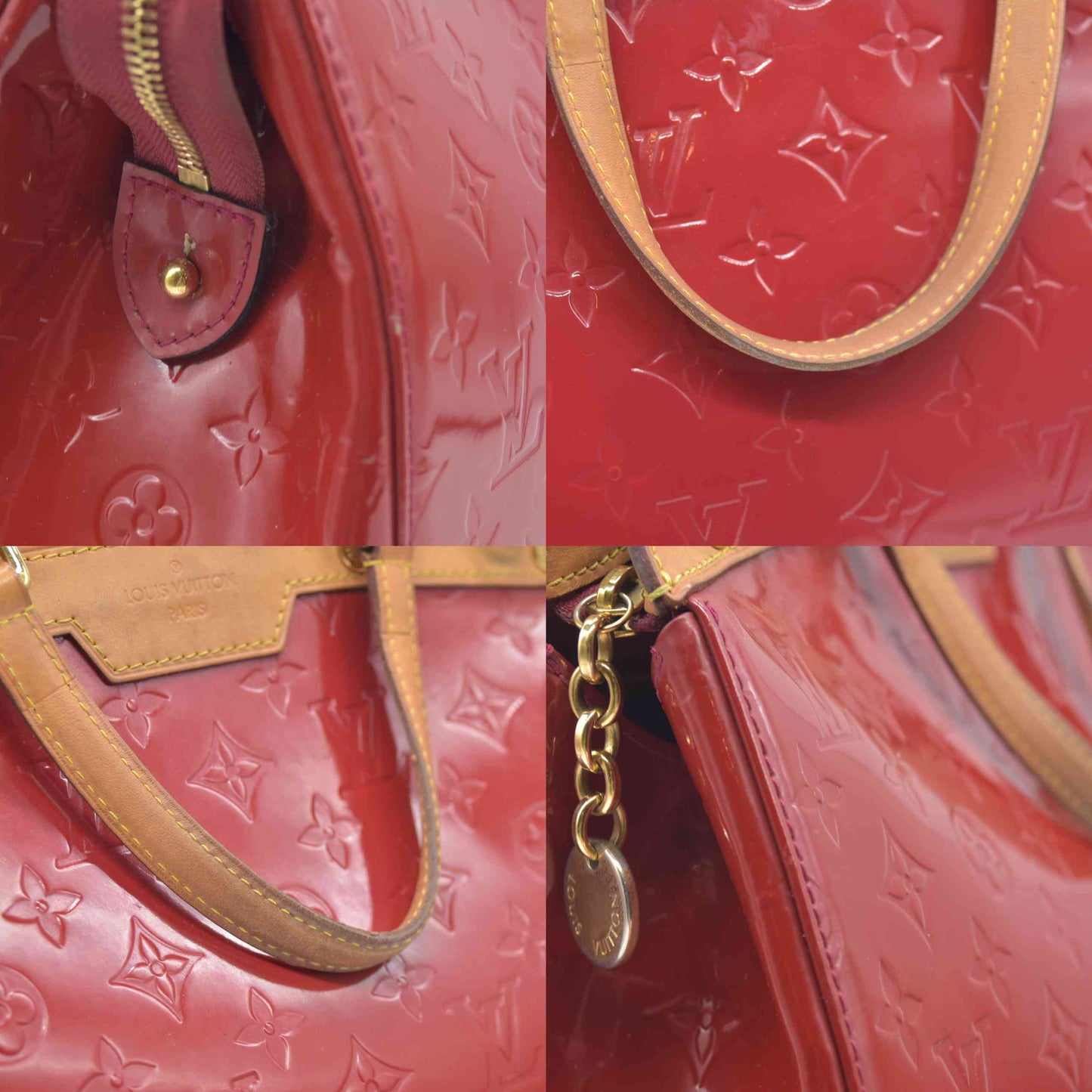 AUCTION $2730 Louis Vuitton  Vernis Brea PM Pomme D'Amour