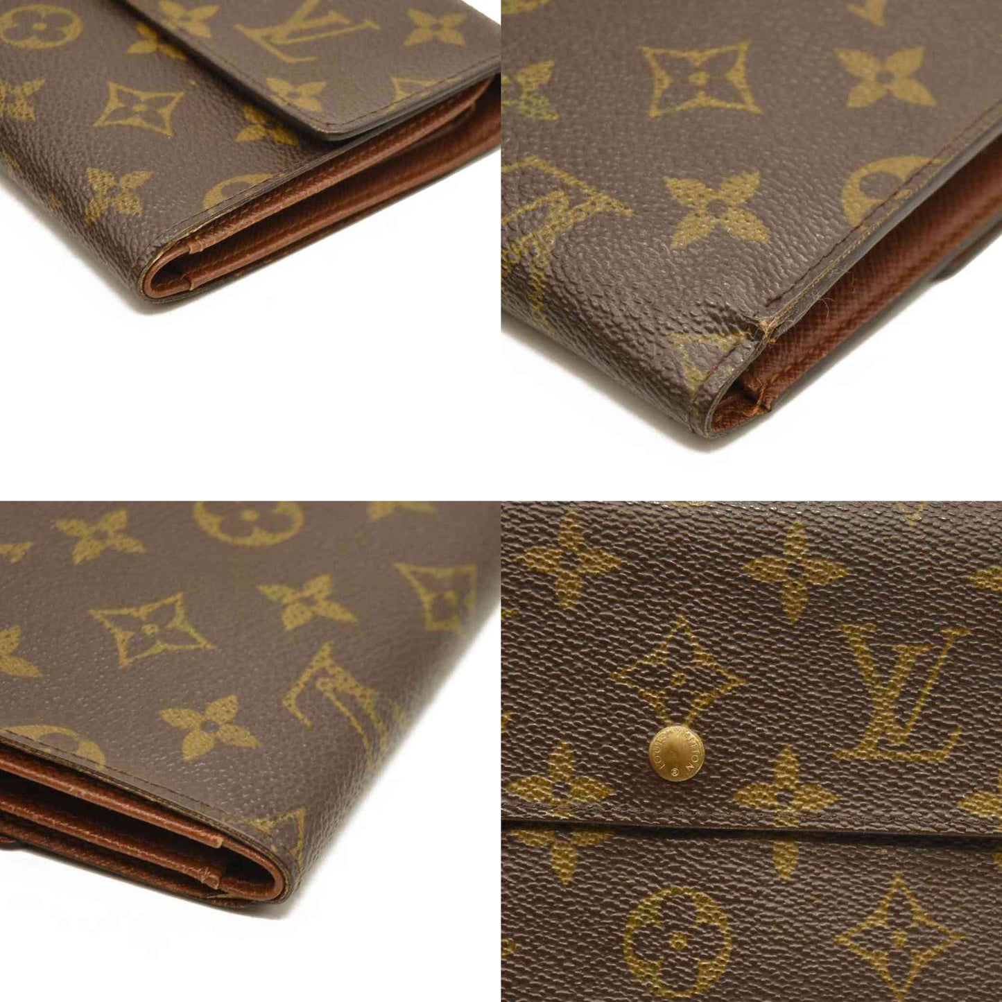 Louis Vuitton  Monogram Porte Tresor Etui Papiers Wallet MB0092