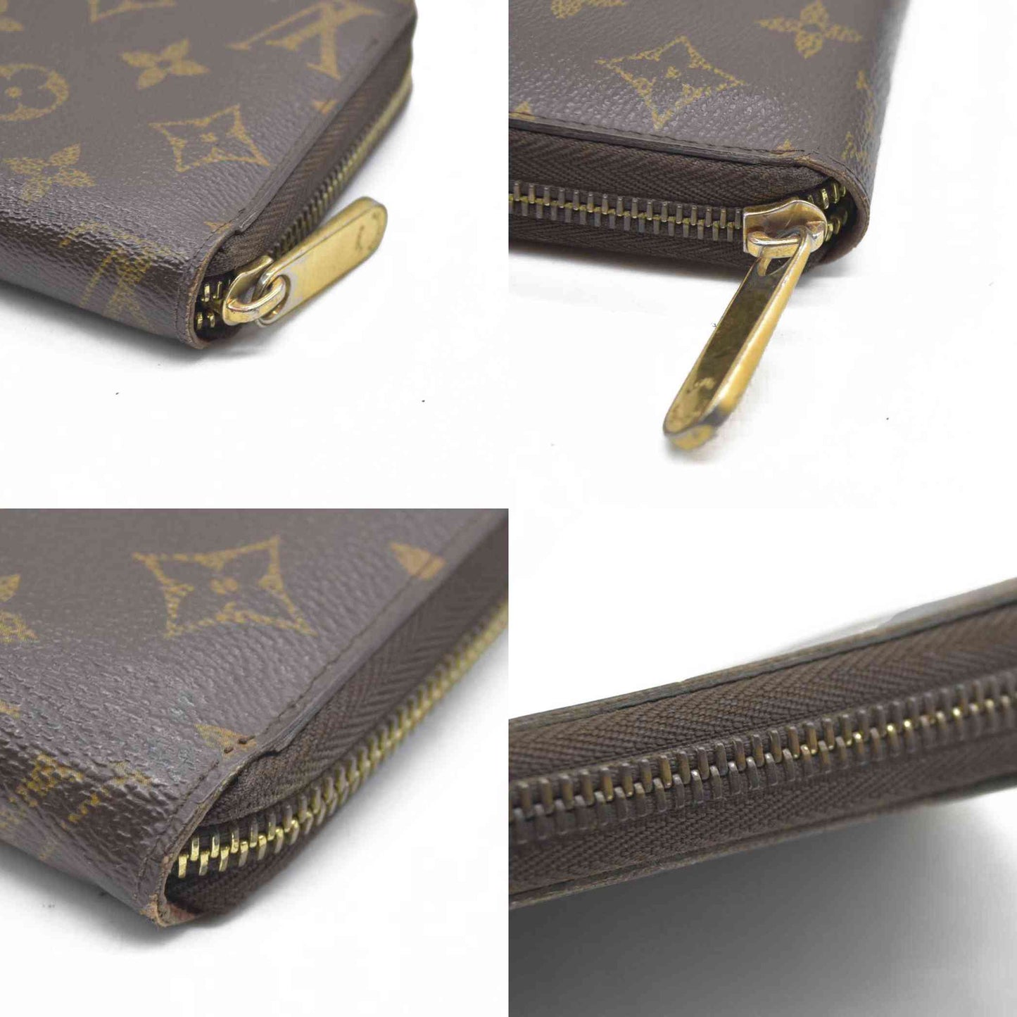 AUCTION $915 Louis Vuitton  Monogram Zippy Wallet CA0122