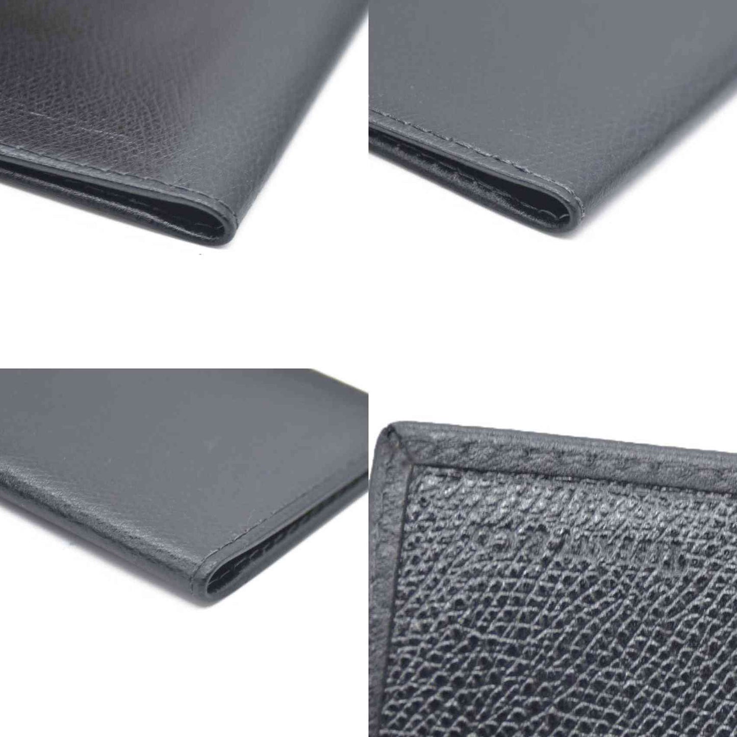 TIFFANY&CO. Leather Card Case Black