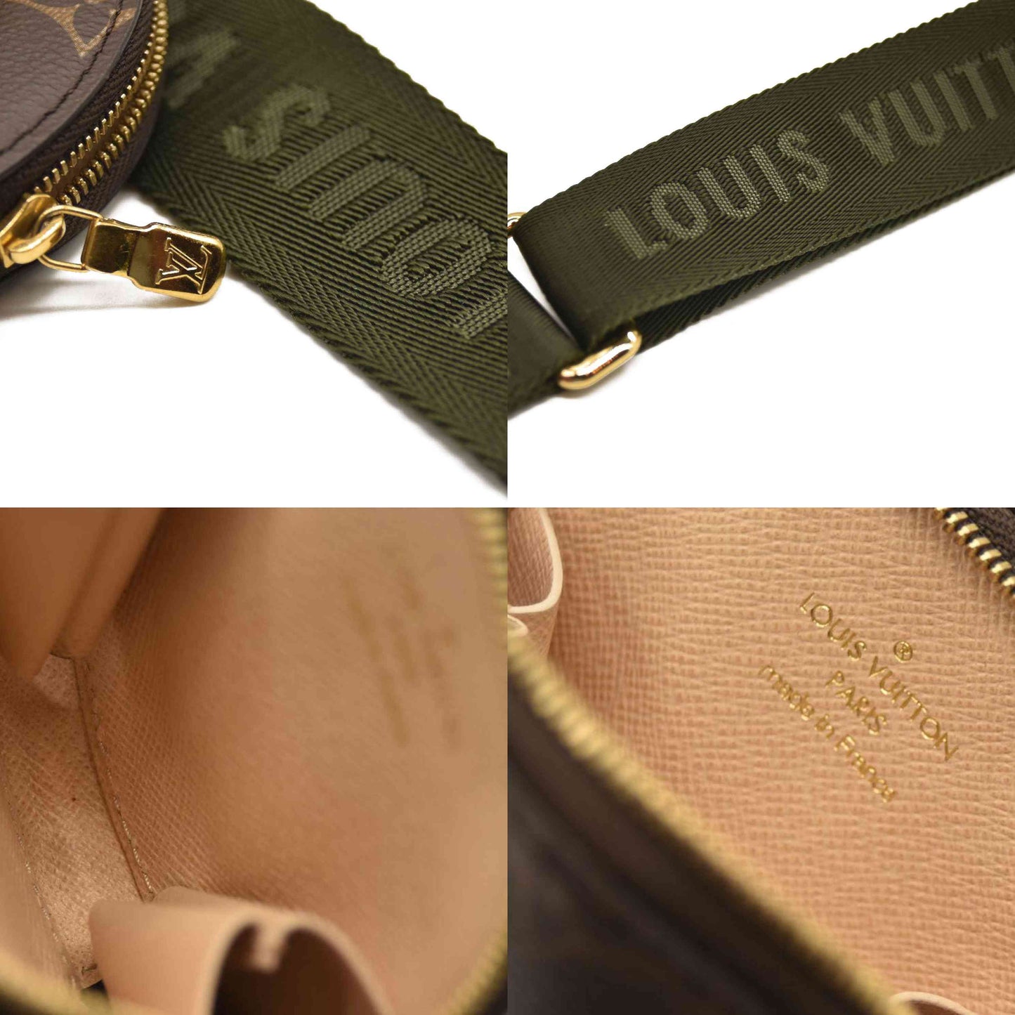 LOUIS VUITTON  Monogram Multi Pochette Accessories Kaki RFID