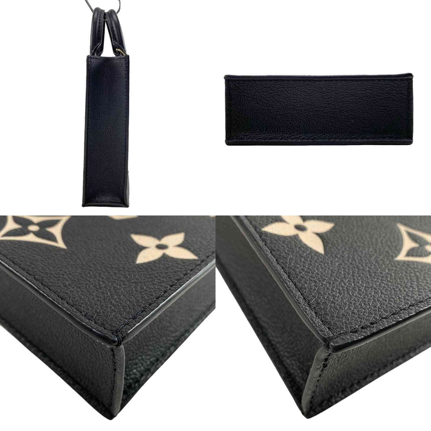 Louis Vuitton  Empreinte Monogram Giant Petit Sac Plat Black Beige RFID