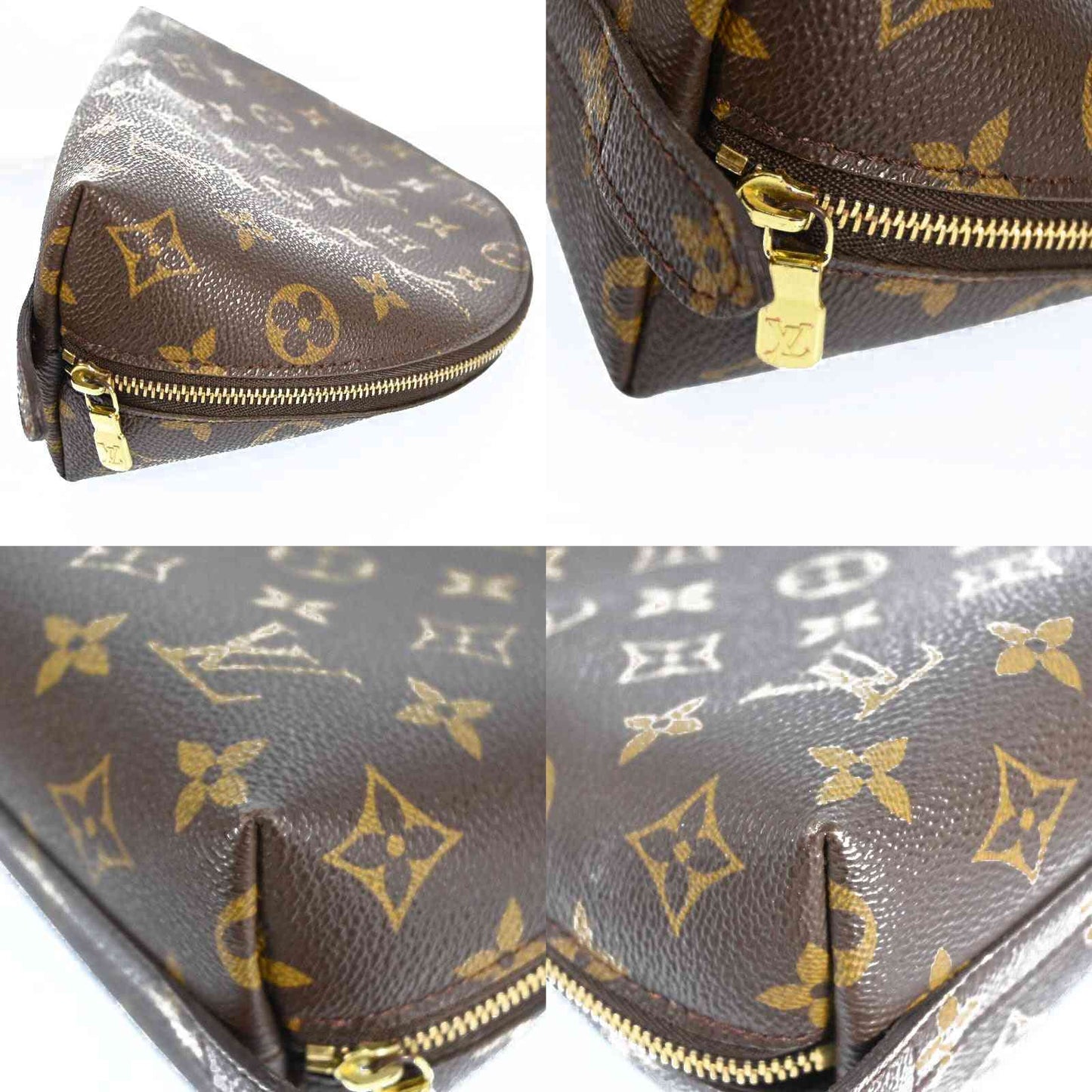 Louis Vuitton  Monogram Trousse Demi Ronde