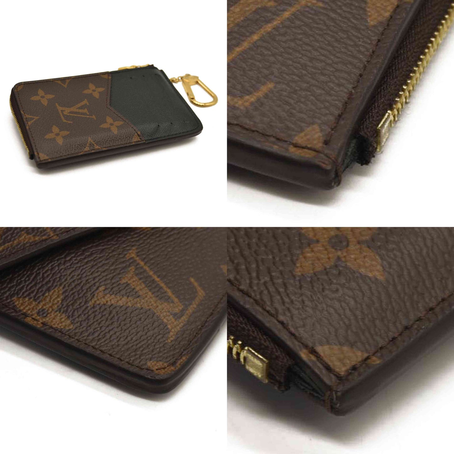 LOUIS VUITTON  Monogram Recto Verso Card Holder Black