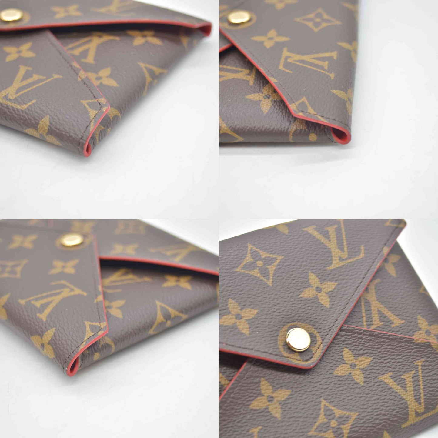 $745 2018 Louis Vuitton Monogram Medium Kirigami Pochette Insert Coquelicot SP1128
