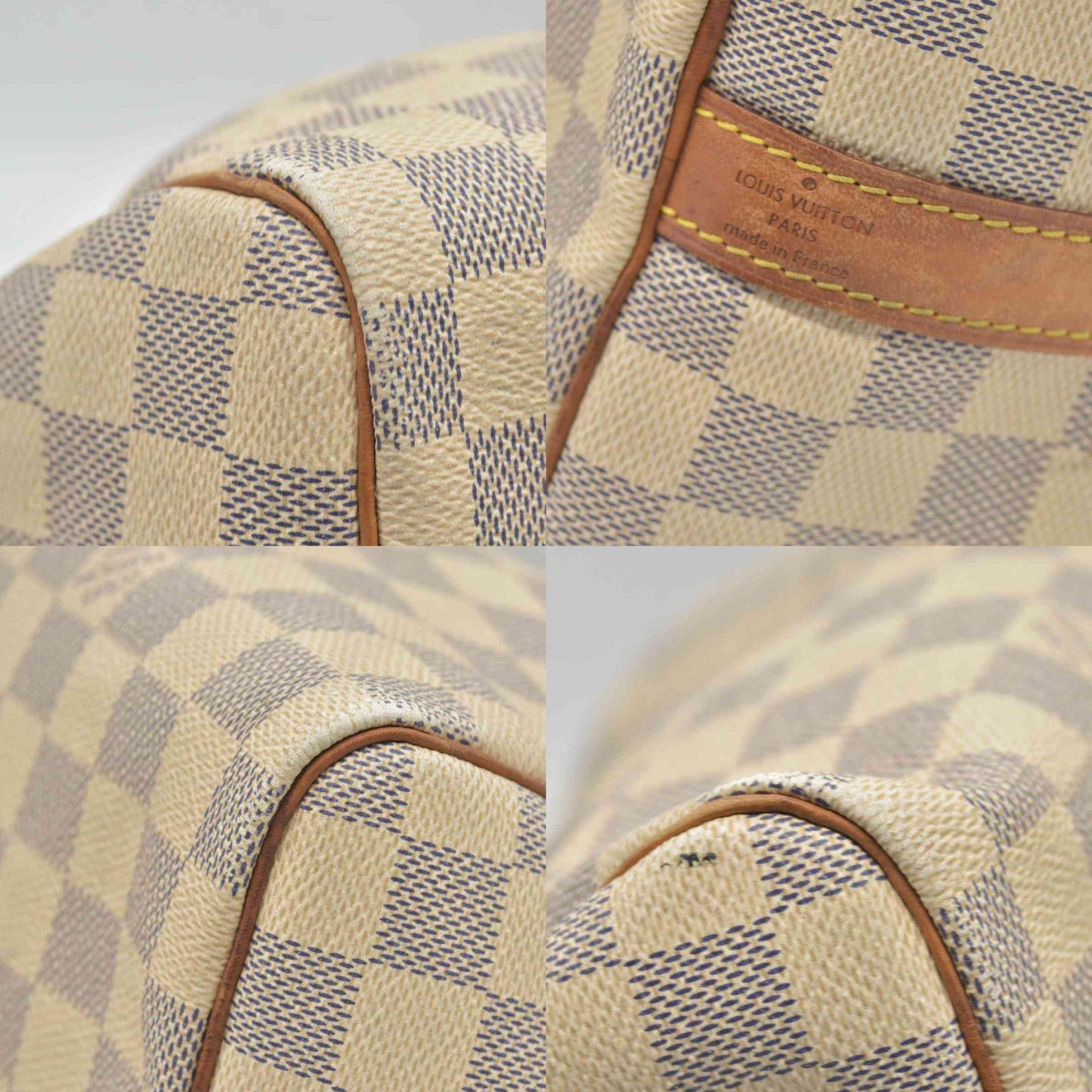 $1980 Louis Vuitton Damier Azur Speedy Bandouliere 30 SP2174