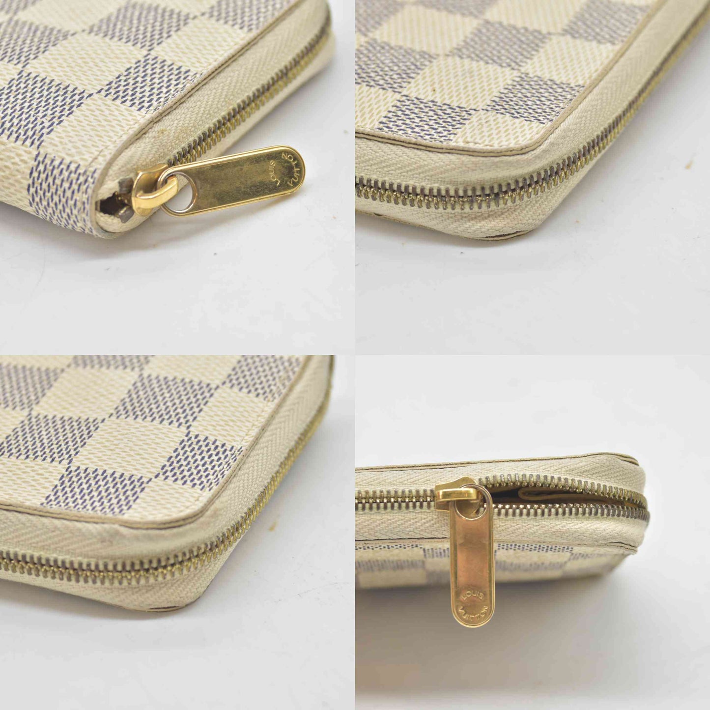 $545 2010 Louis Vuitton Damier Azur Zippy Coin Purse SN0140