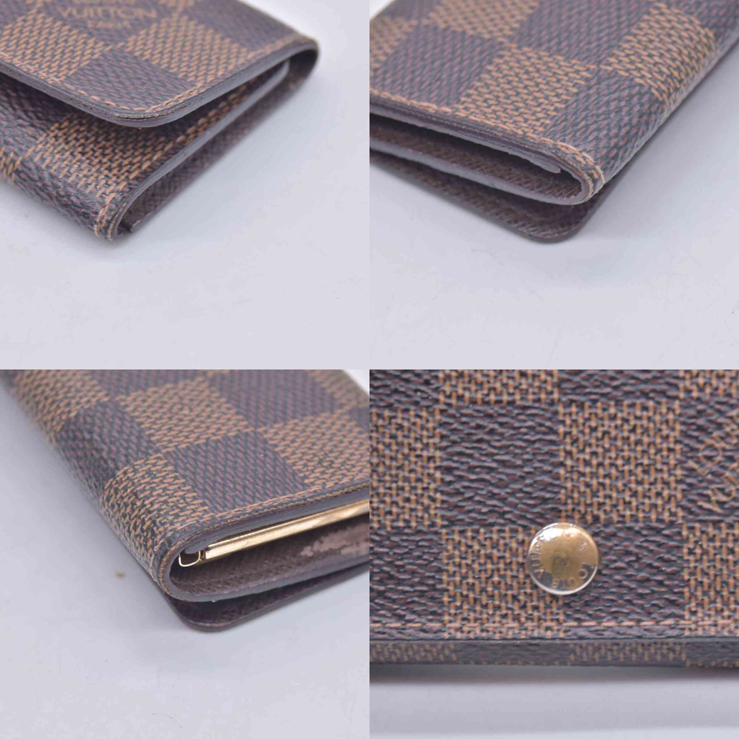 $345 2007 Louis Vuitton Damier Ebene Key Holder FL4007 CONSIGNMENT