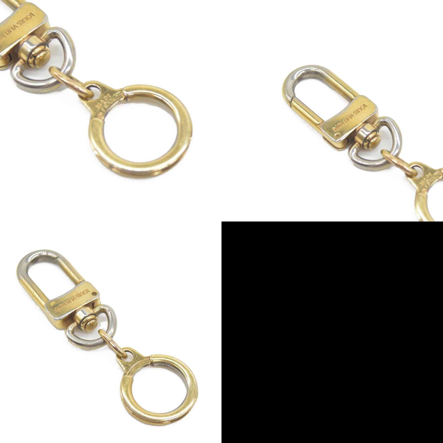 Louis Vuitton Pochette Extender Key Ring Gold FRANCE