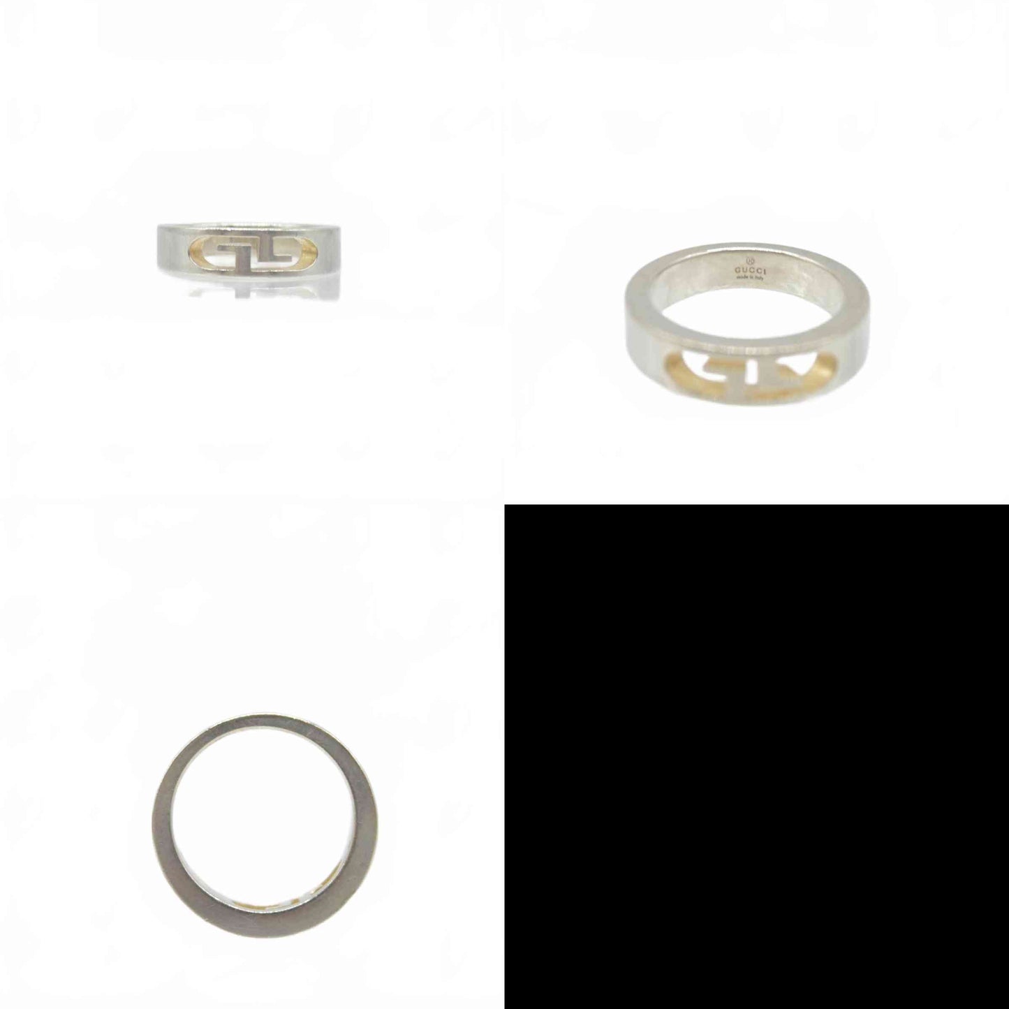 $450 Gucci Cut Out Double G Ring CONSIGNMENT 19