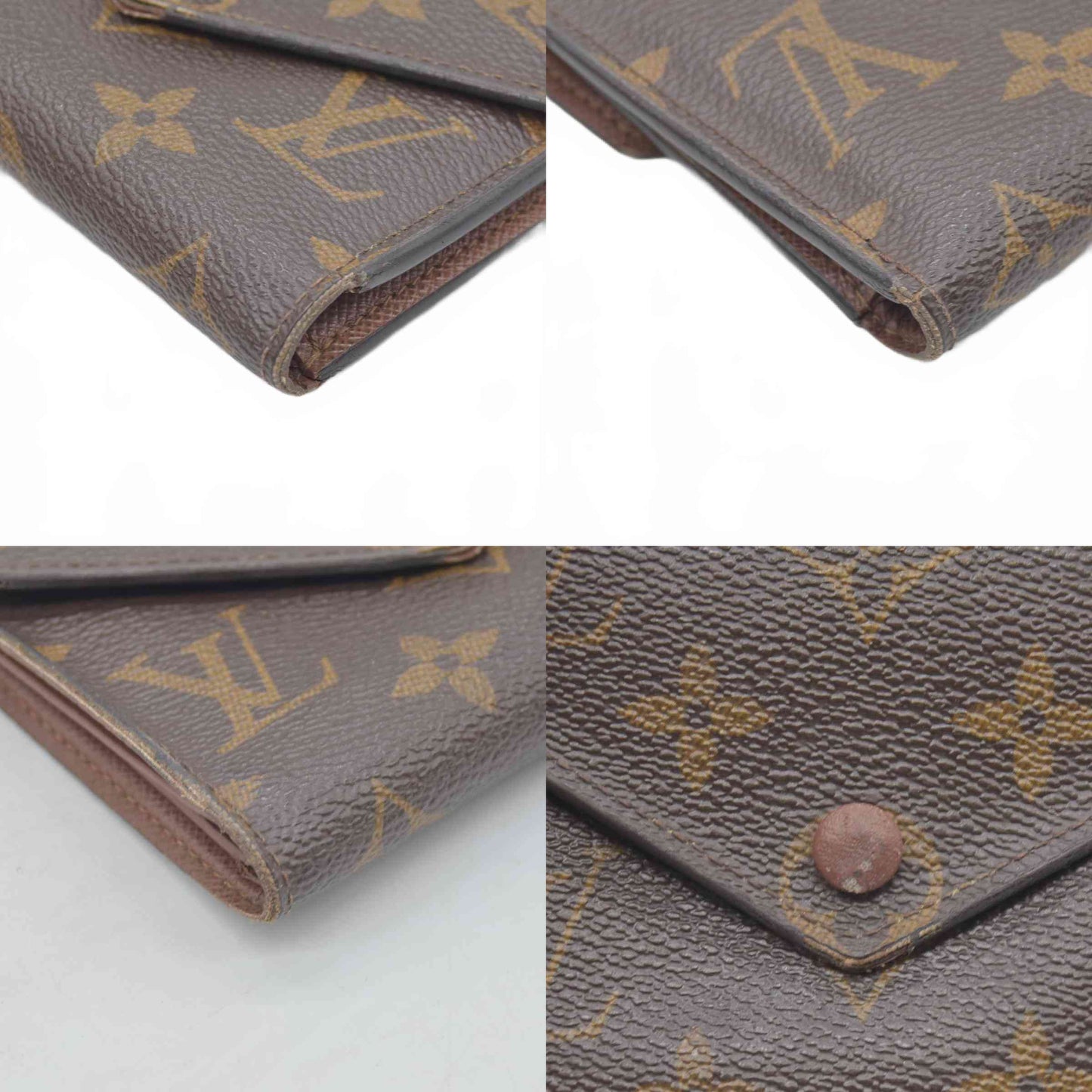 $605 2016 Louis Vuitton Monogram Victorine Tri-fold Wallet SP5116