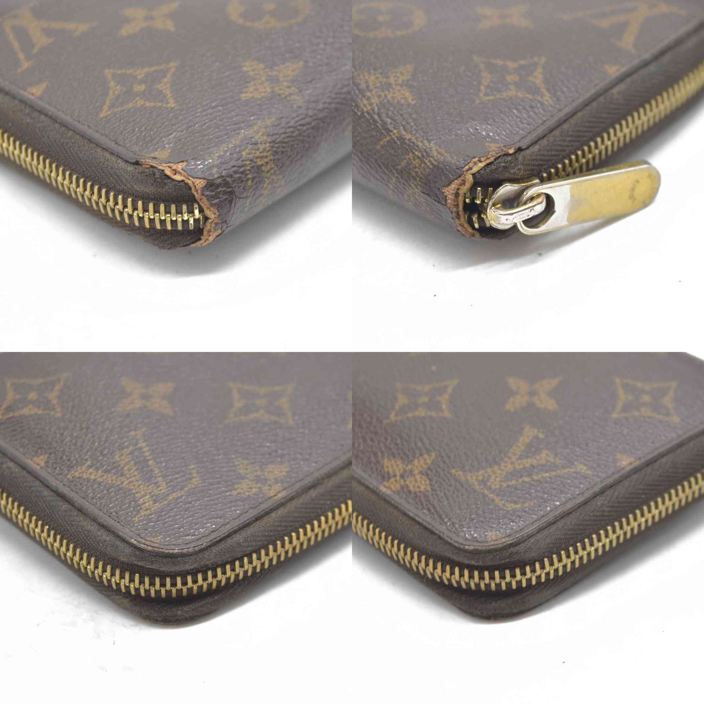 $915 Louis Vuitton 2011 LV Monogram Zippy Wallet CA4181
