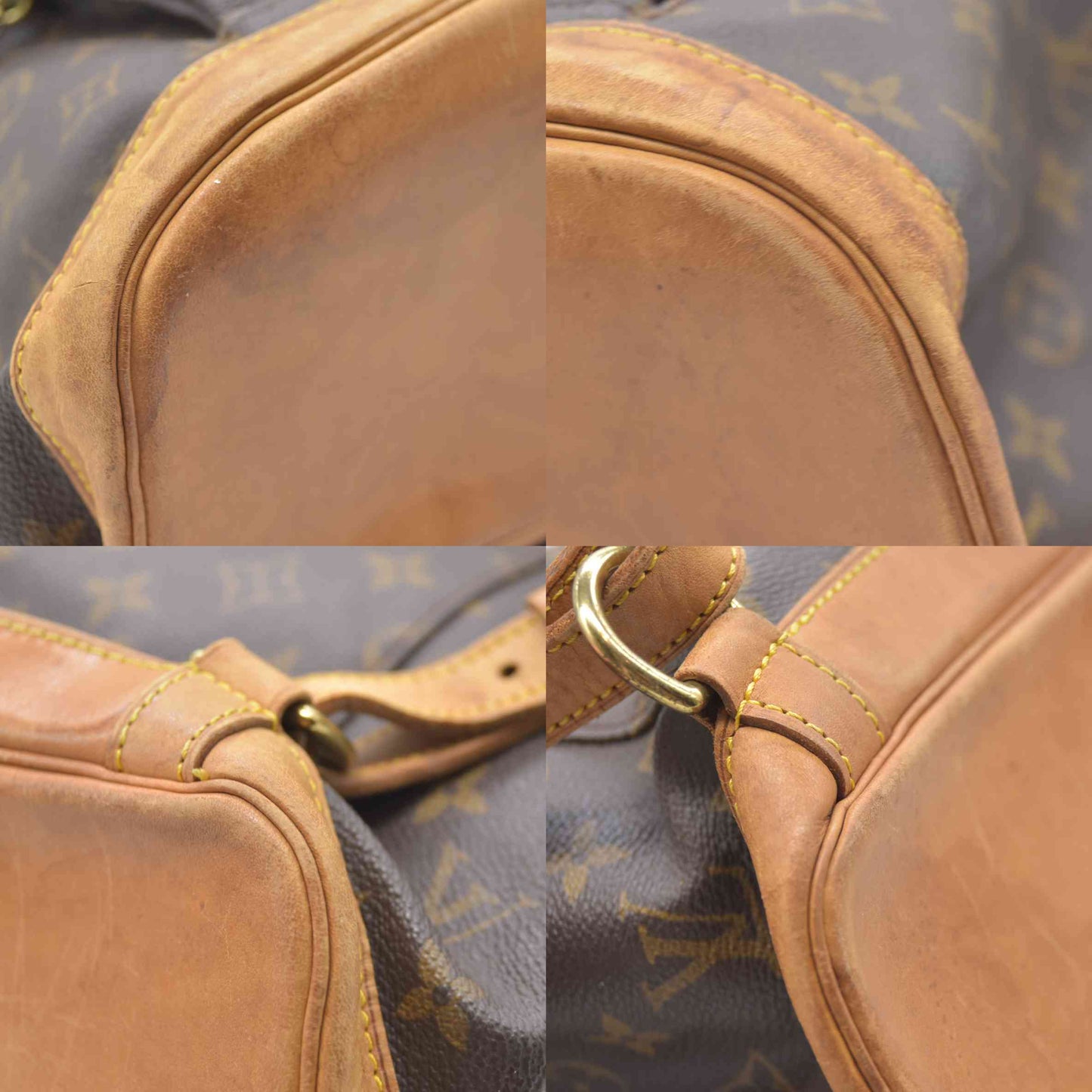 $3100 Louis Vuitton Monogram Montsouris GM Backpack MI0040