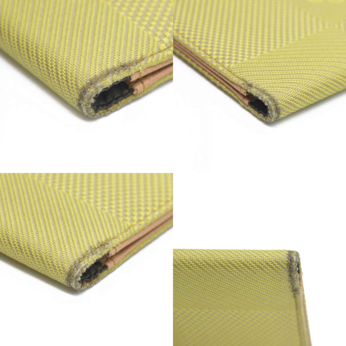 AUCTION $510 Louis Vuitton  Damier Geant Americas Cup Card Holder Wallet Yellow