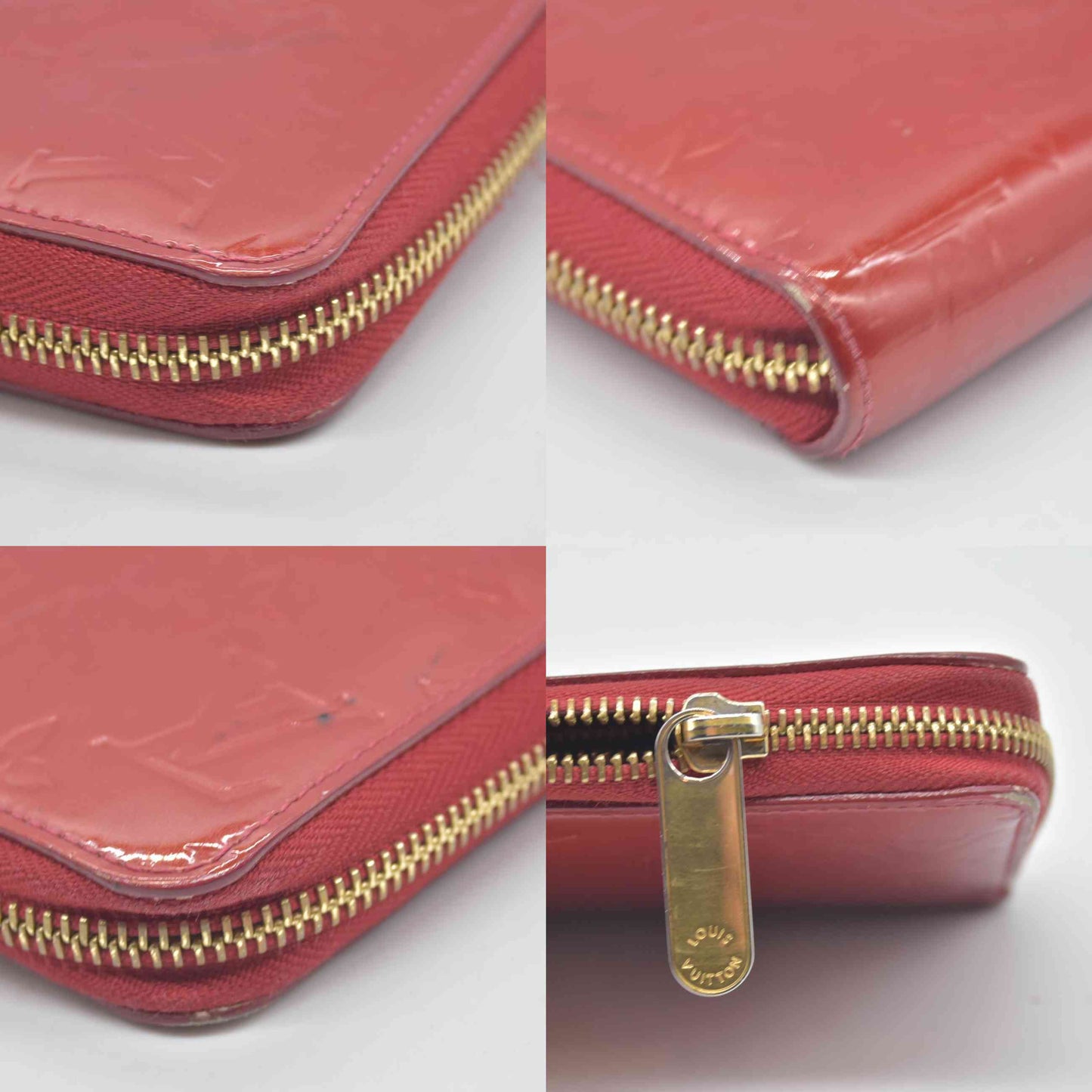 $1050 2011 Louis Vuitton Monogram Vernis Zippy Zip Around Long Wallet CA2181