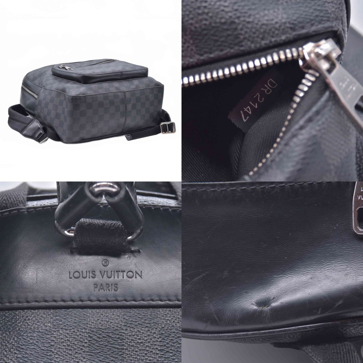$2230 2017 Louis Vuitton Damier Graphite Josh DR2147 10020870
