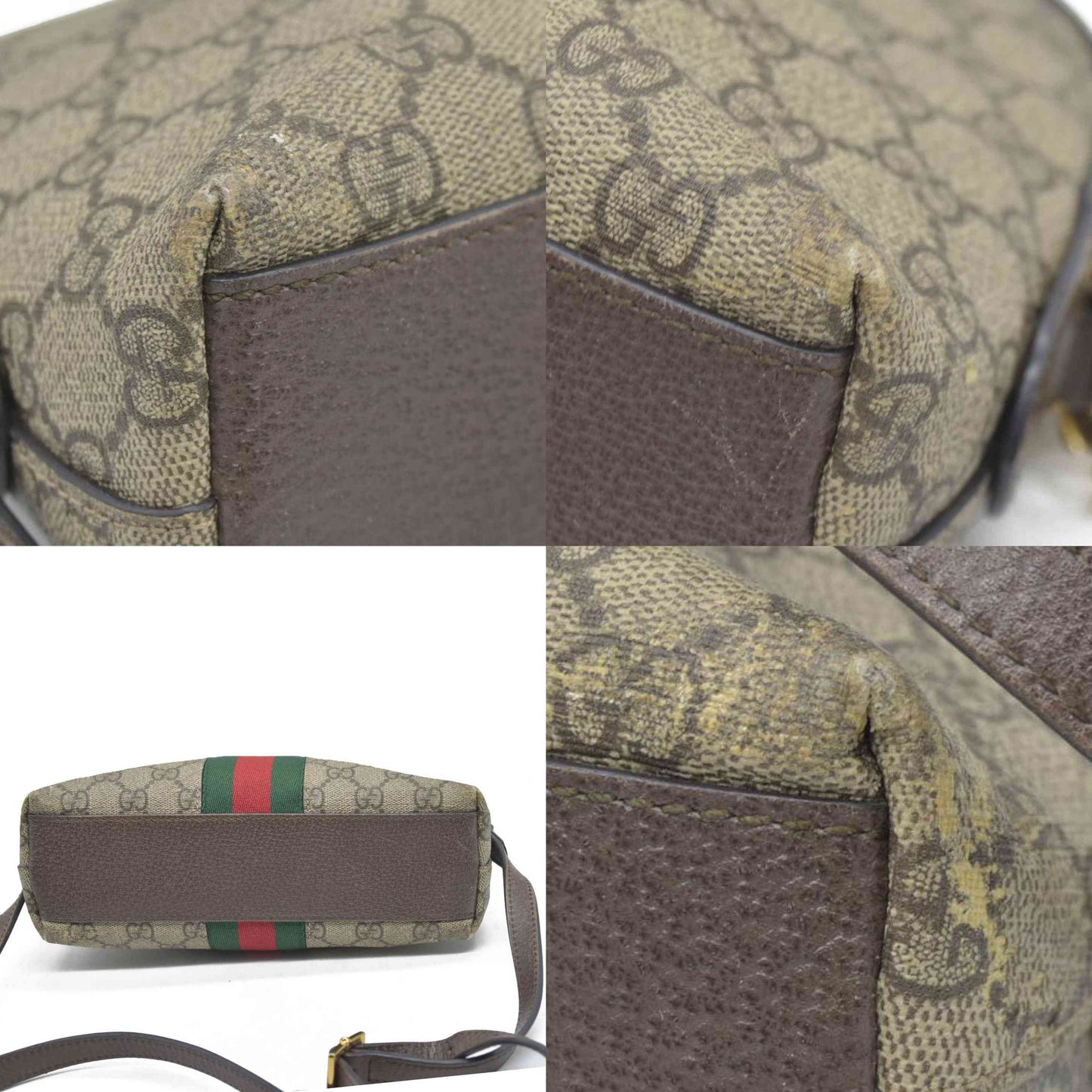 Gucci GG Supreme Ophidia Small Rounded Top Shoulder Bag