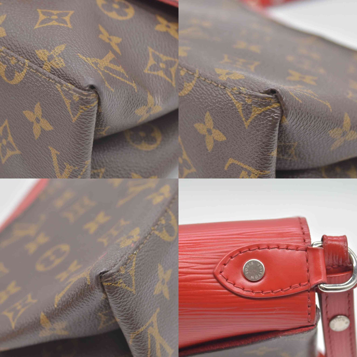 $1740 Louis Vuitton Monogram Epi Saint Michel Coquelicot CA2177 2017