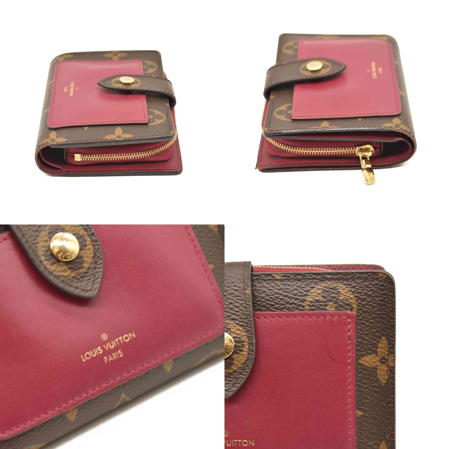 LOUIS VUITTON Monogram Juliette Wallet Fuchsia SP0271