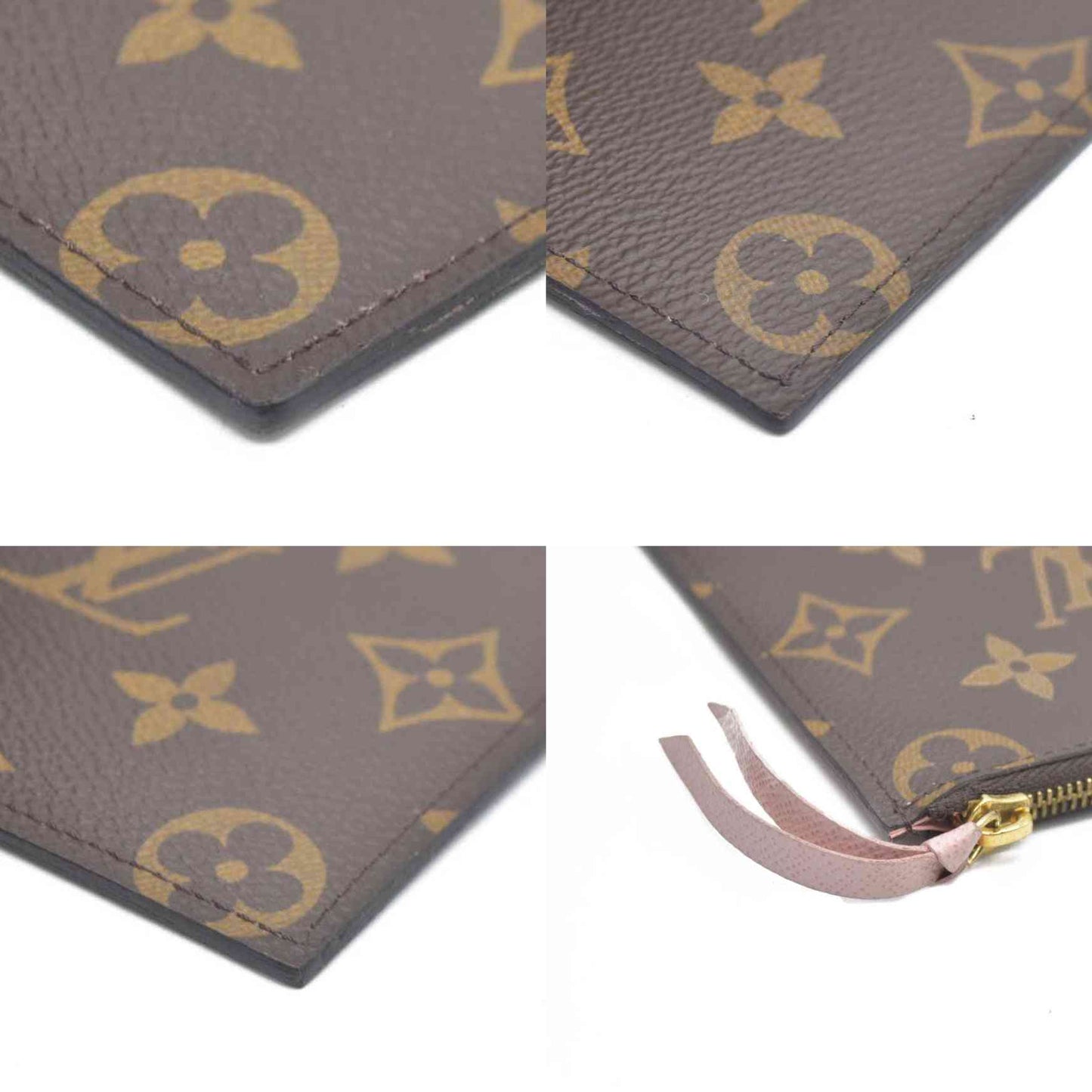 AUCTION $2350 Louis Vuitton  Monogram Valentine Dog Pochette Felicie Zipper insert