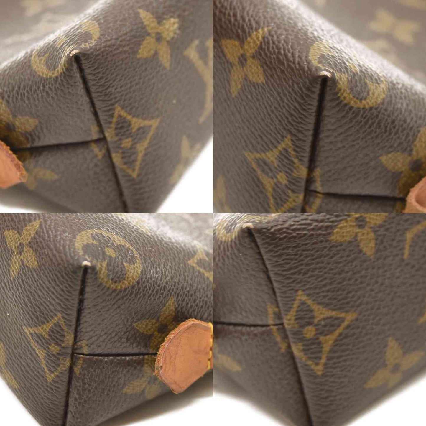 Louis Vuitton  Monogram Cosmetic Pouch M47515 Pen Marks CA0055