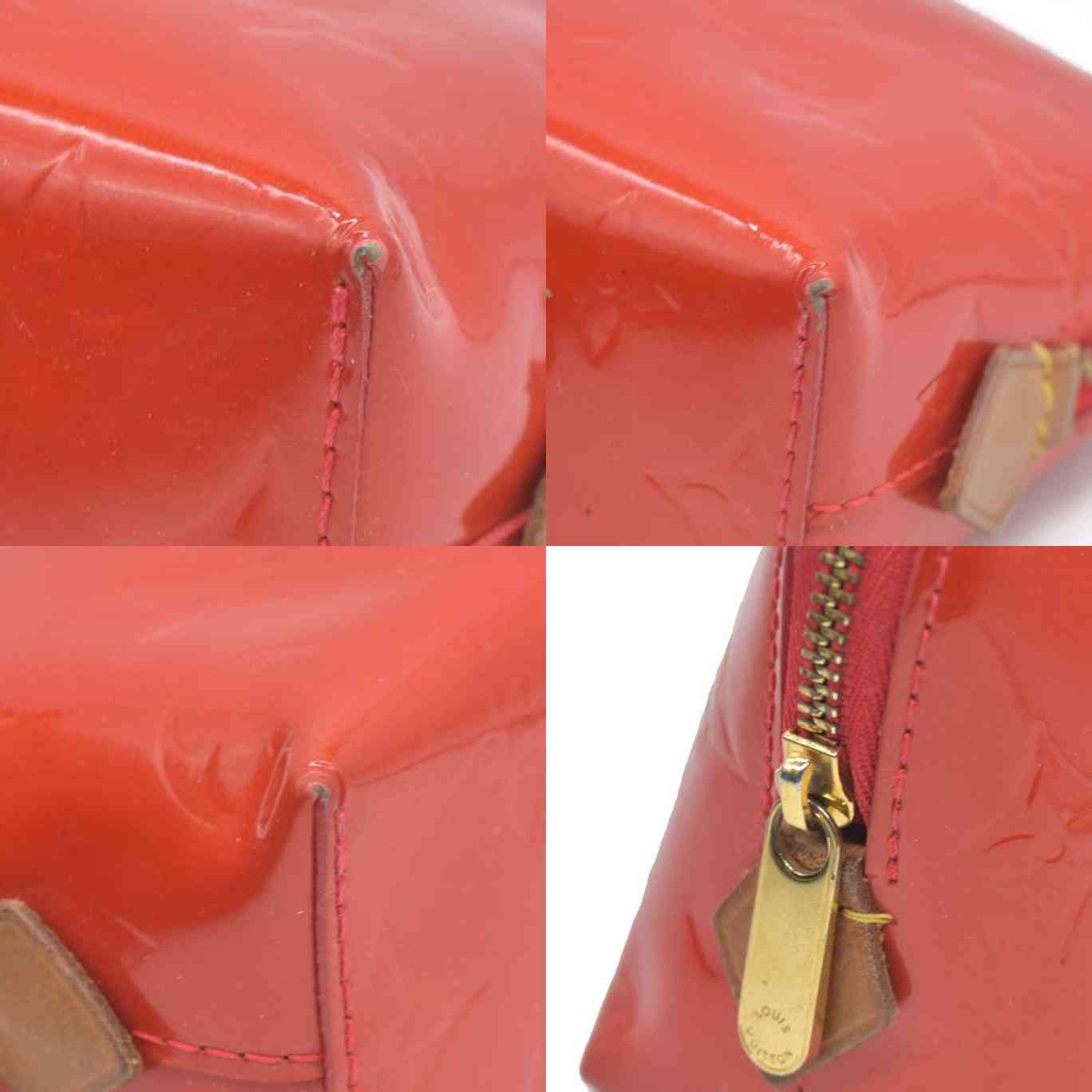 $530 Louis Vuitton  Vernis Cosmetic Pouch Cherry