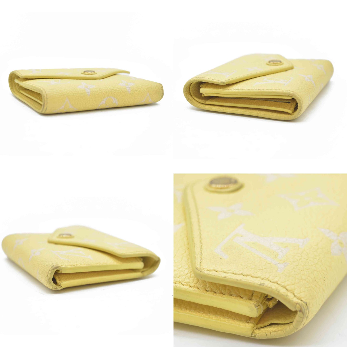 Louis Vuitton  Empreinte Monogram Victorine Wallet Lemon Curd RFID