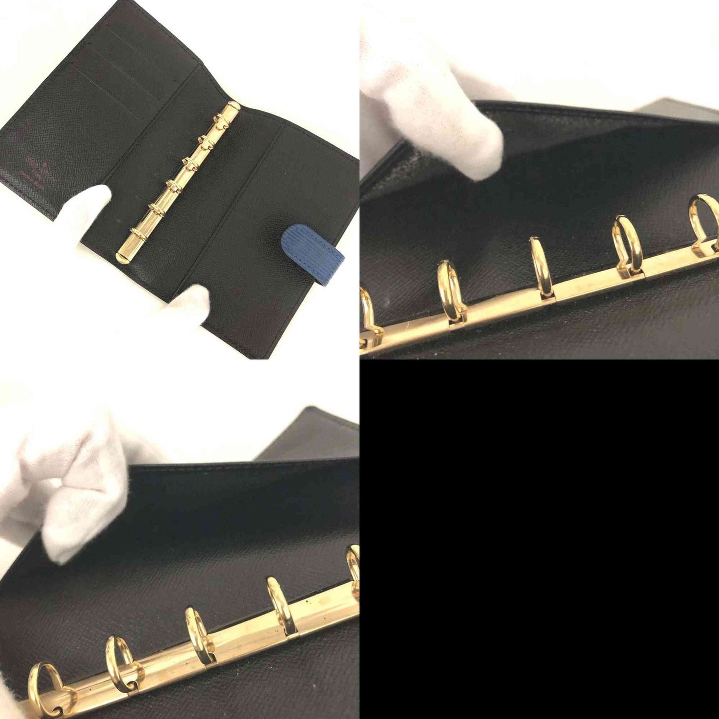 Louis Vuitton Epi Agenda PM Leather Notebook Cover Blue CA0928