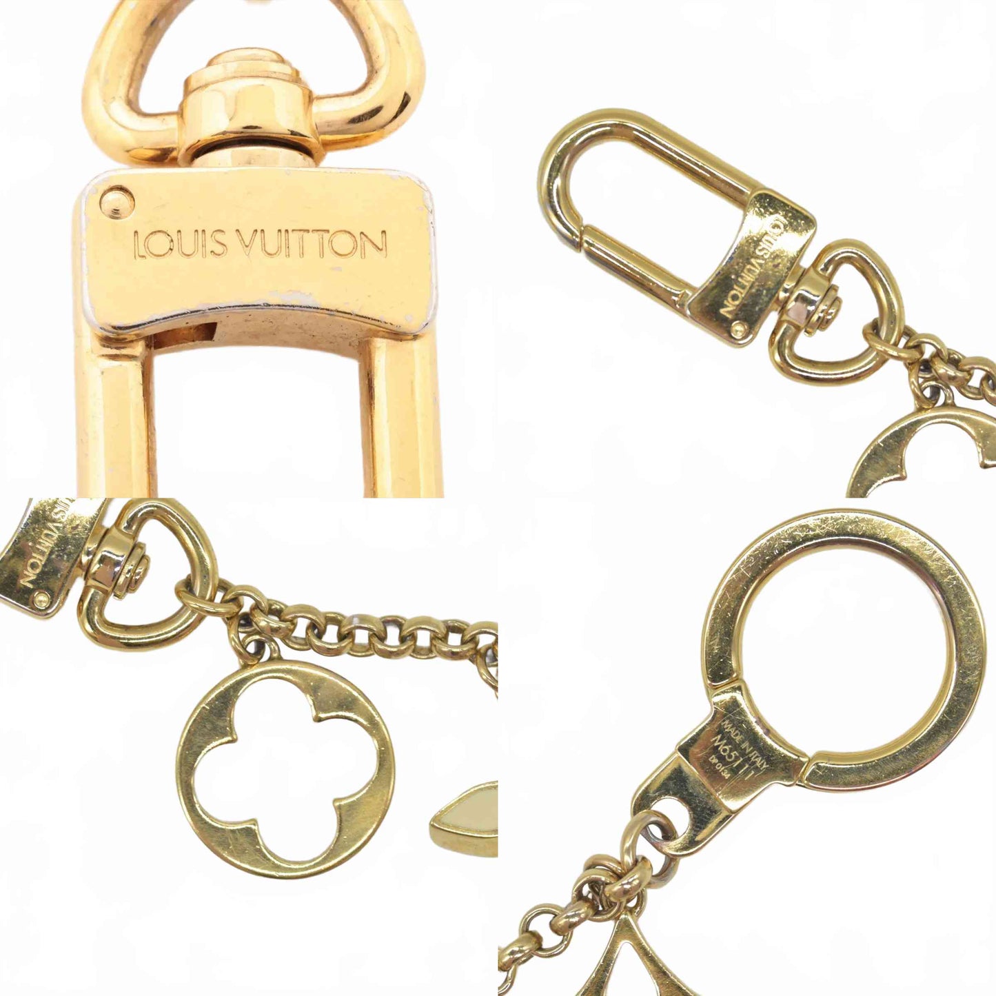 $655 2014 Louis Vuitton Fleur De Monogram Bag Charm DP0134