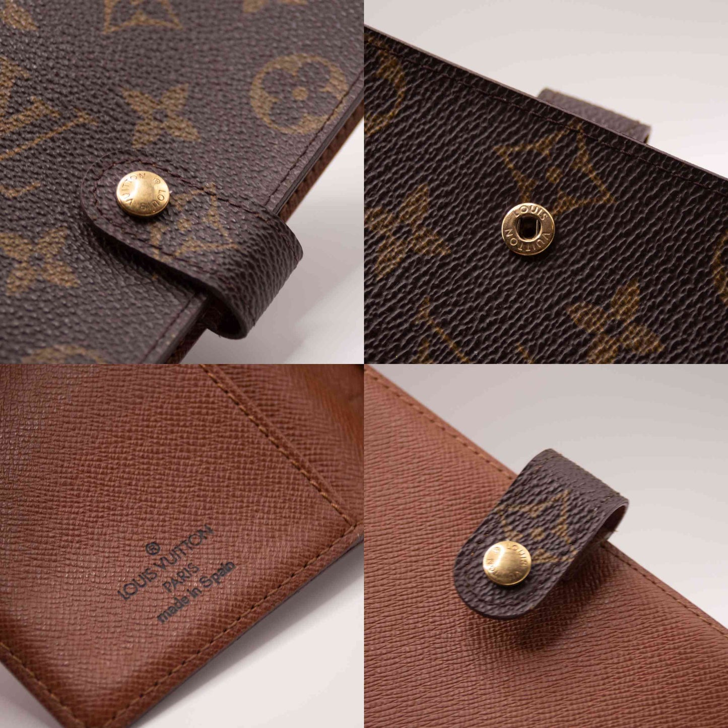 $505 1999 Louis Vuitton Monogram Small Ring Agenda Cover CA0979