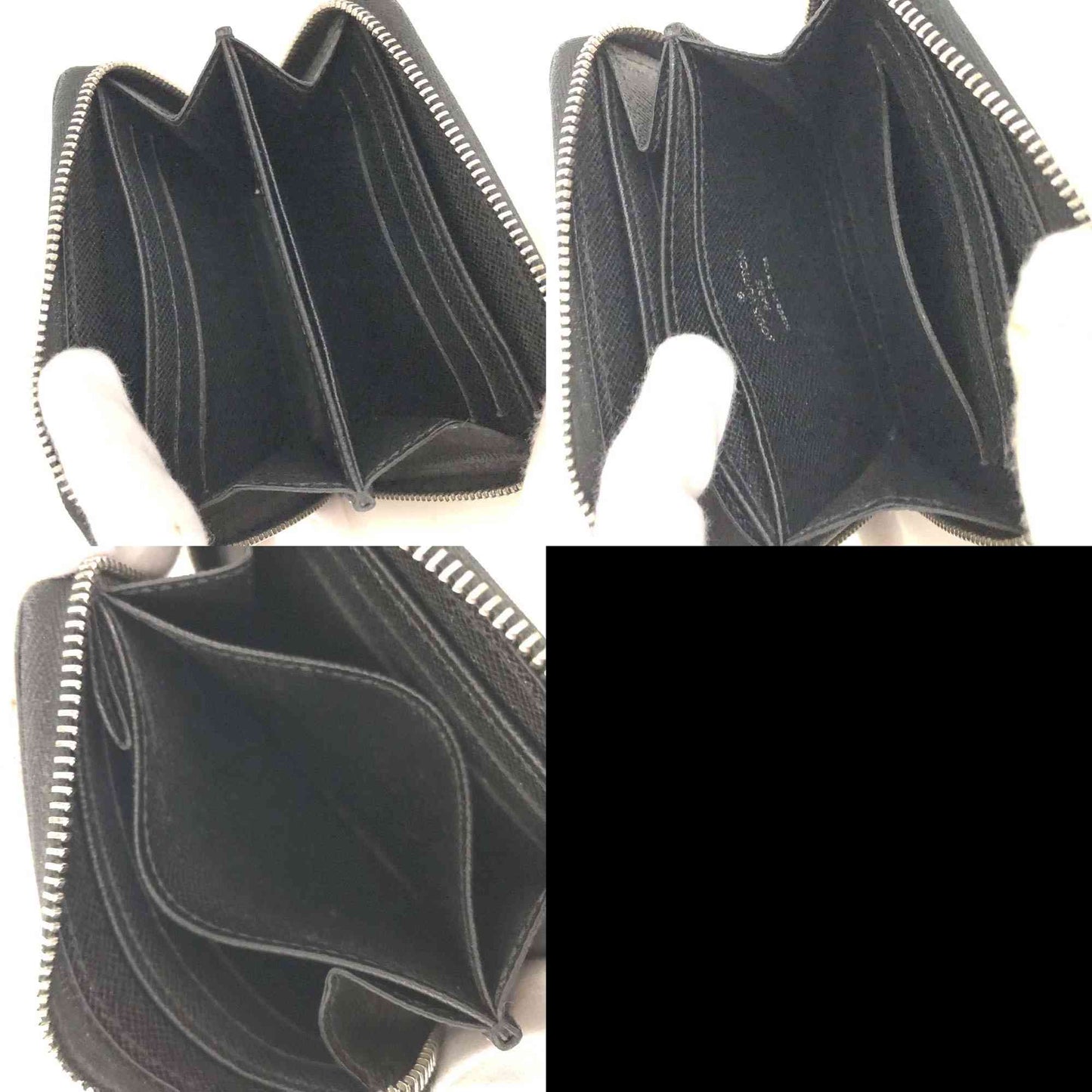 $540 2012 Louis Vuitton Epi Zippy Coin Purse Black SN2122
