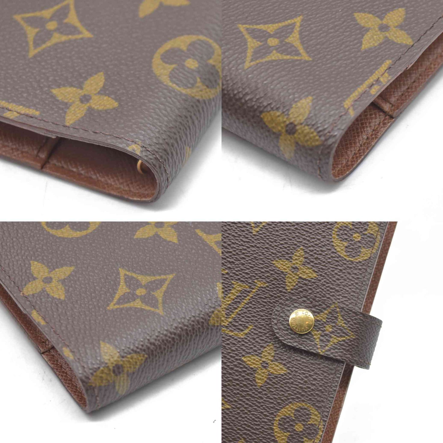 $505  Louis Vuitton Monogram Agenda PM Notebook Cover Brown CA1926 1996 CONSIGNMENT
