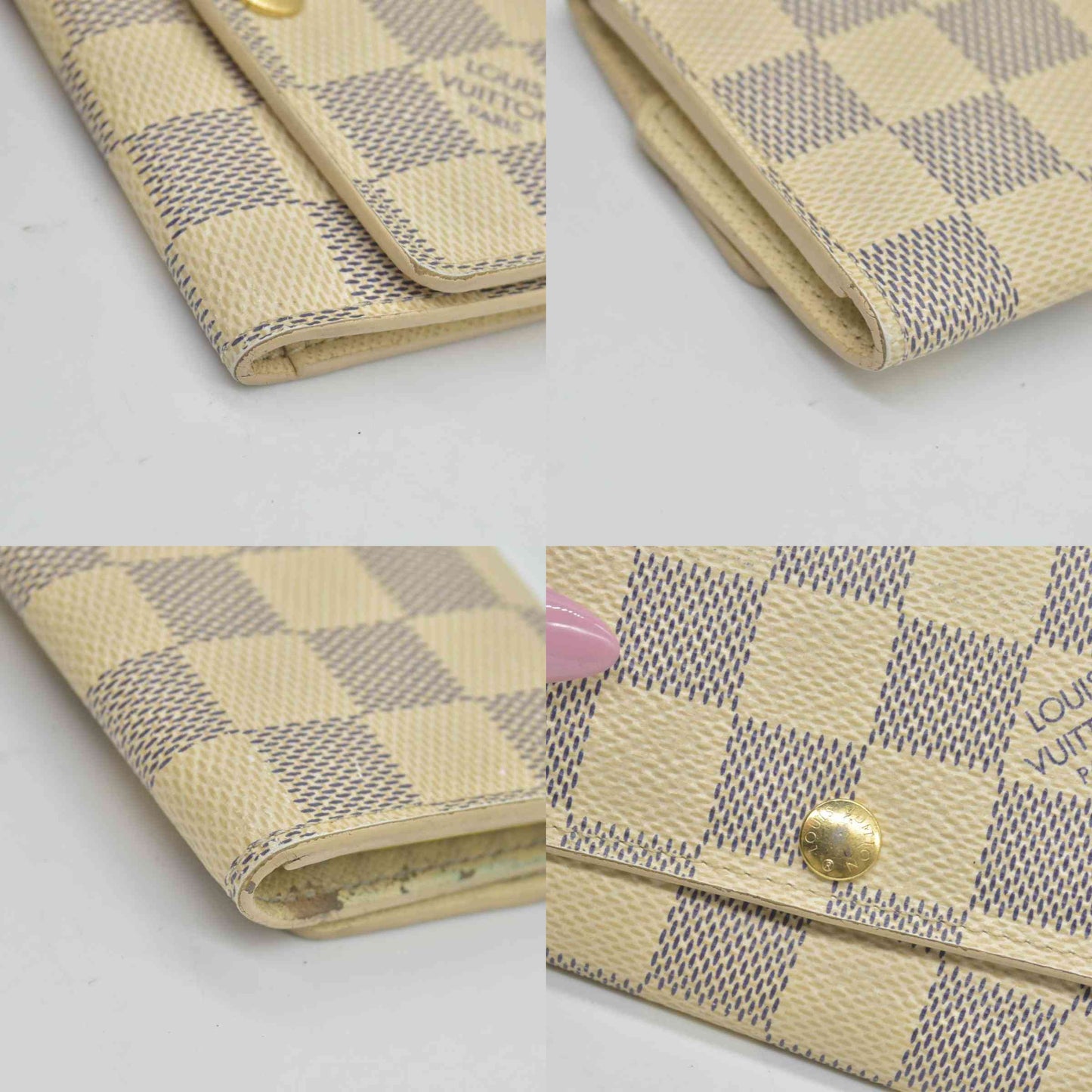 $345 Louis Vuitton Damier Azur Multicles 6 Key Holder CT4178