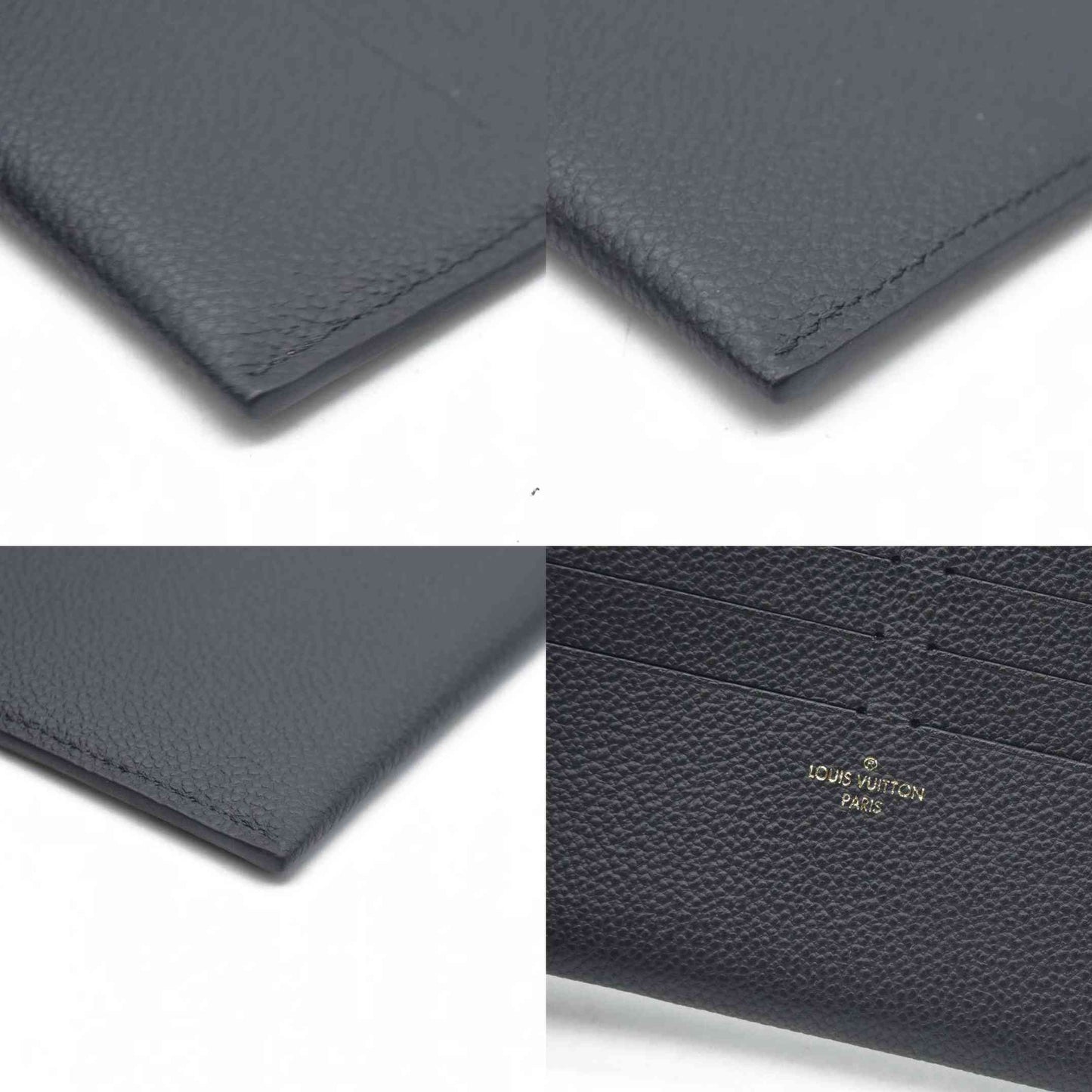 $1720  LOUIS VUITTON  Epi Pochette Felicie Black Noir ard Holder Pouch