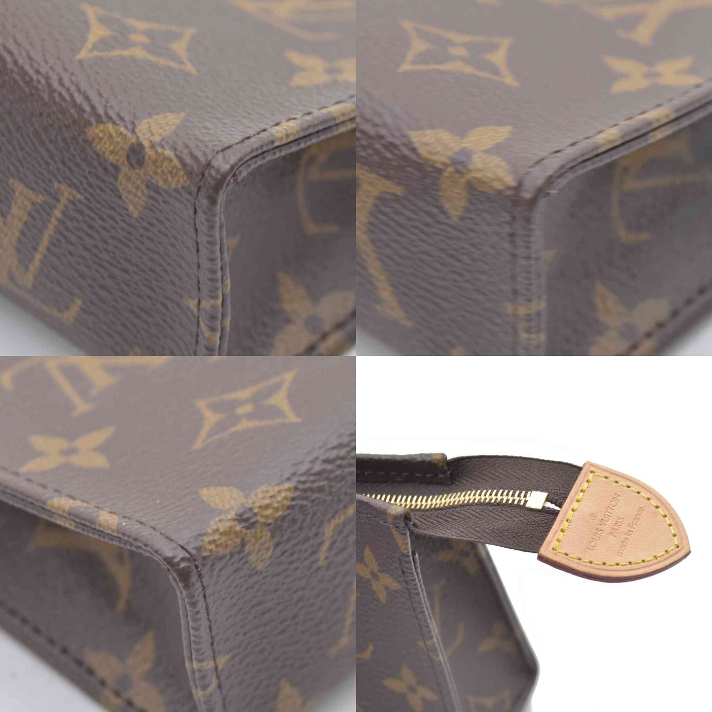 $700 Louis Vuitton  Monogram Toiletry Pouch 15 Fuchsia RFID