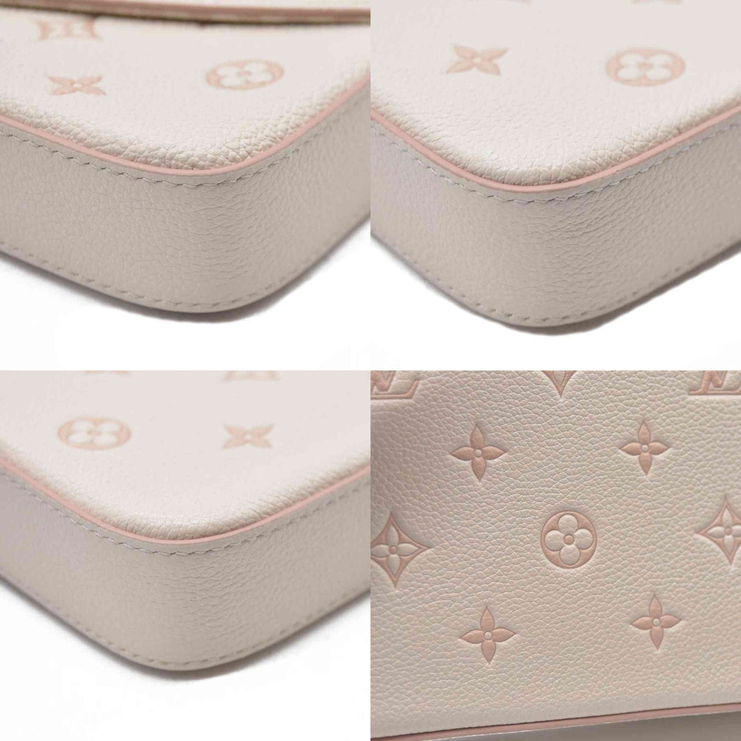 $1990 Louis Vuitton House's signature Monogram Pochette Félicie Bicolor Eden