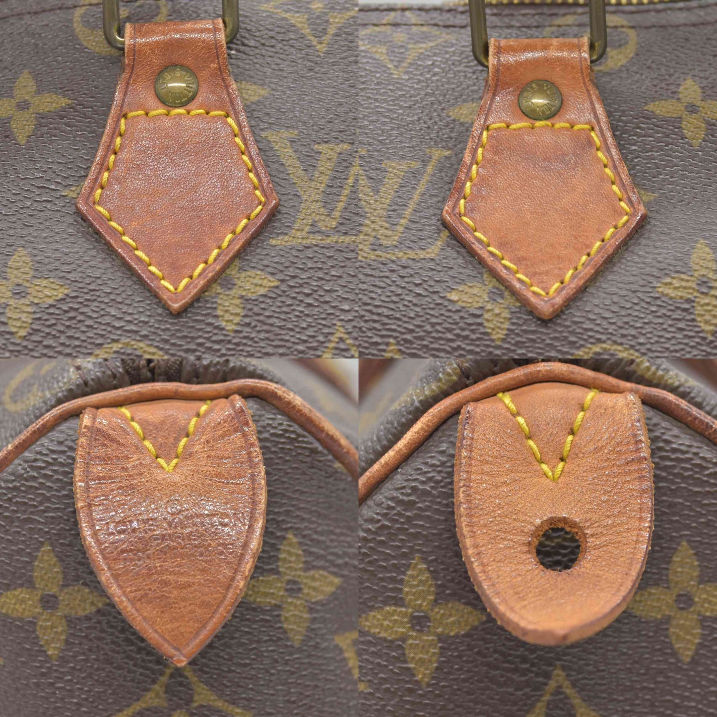 1987 $1550 Louis Vuitton LV Hand Bag Speedy 25 Brown Monogram MI874