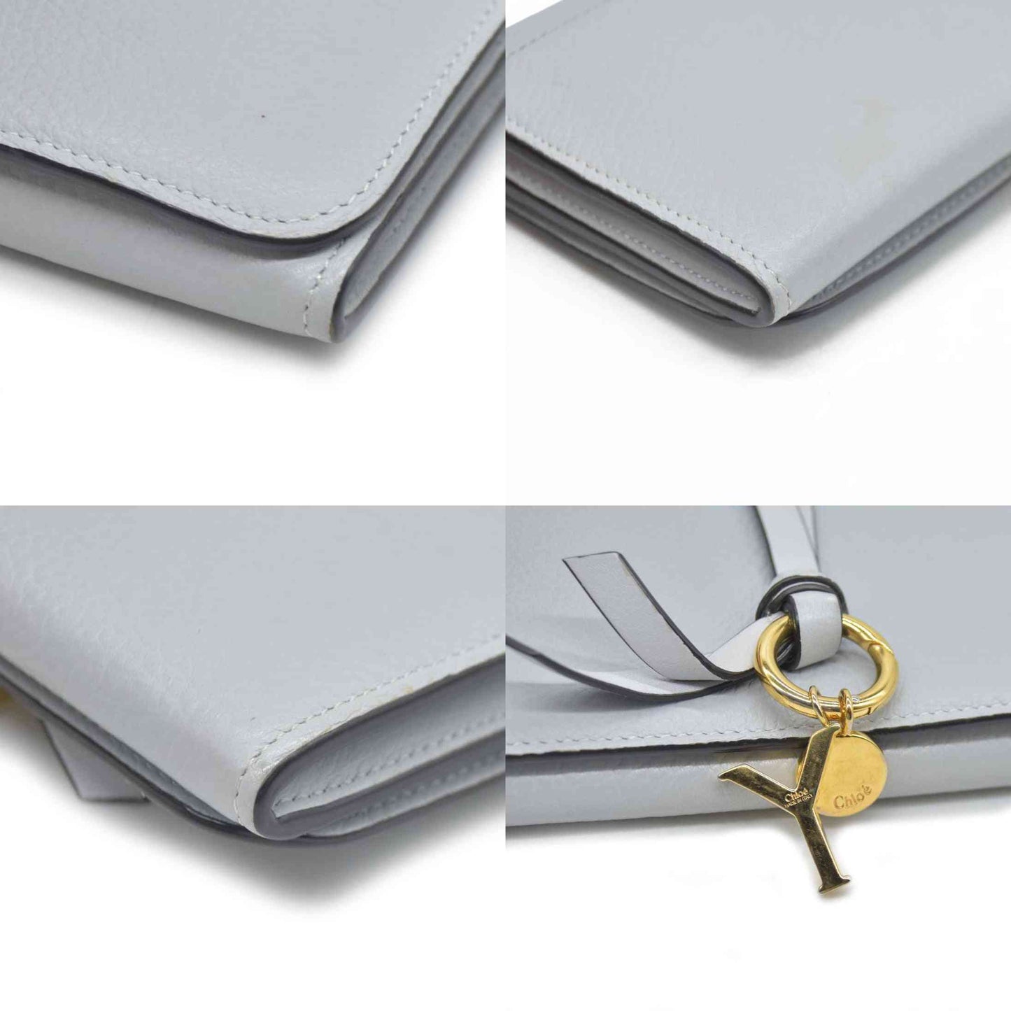 AUCTION $595 Chloe Alphabet Leather Bifold Long Wallet