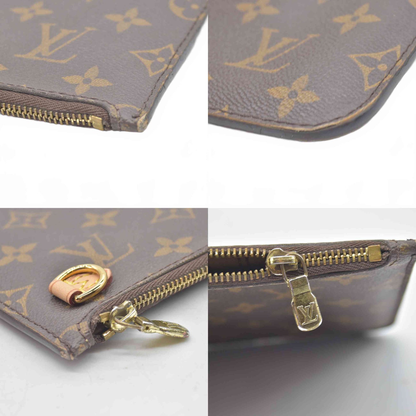 $600 2017 Louis Vuitton Monogram Neverfull MM GM Pochette SF4177