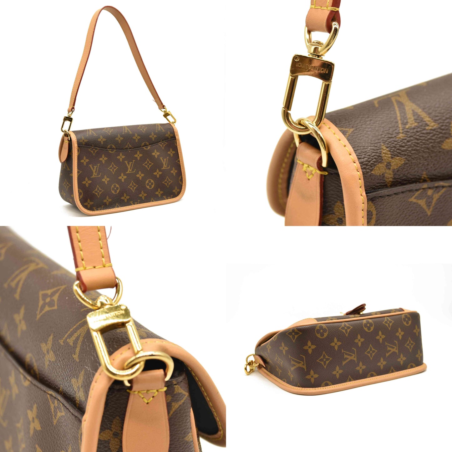 LOUIS VUITTON  Monogram Diane Black RFID Crossbody