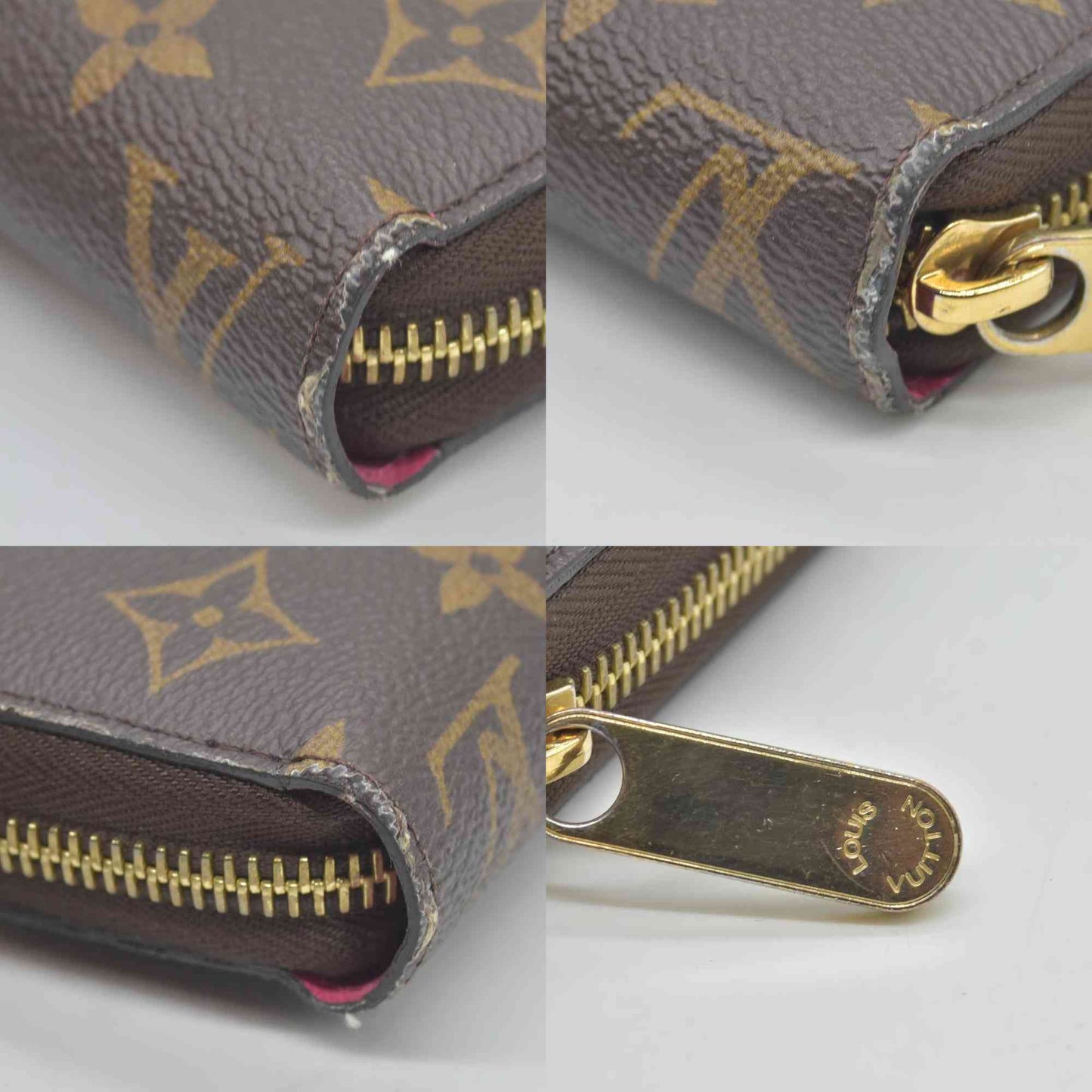 $915 2019 LOUIS VUITTON Monogram Love Lock Zippy Wallet CONSIGNMENT MI0159