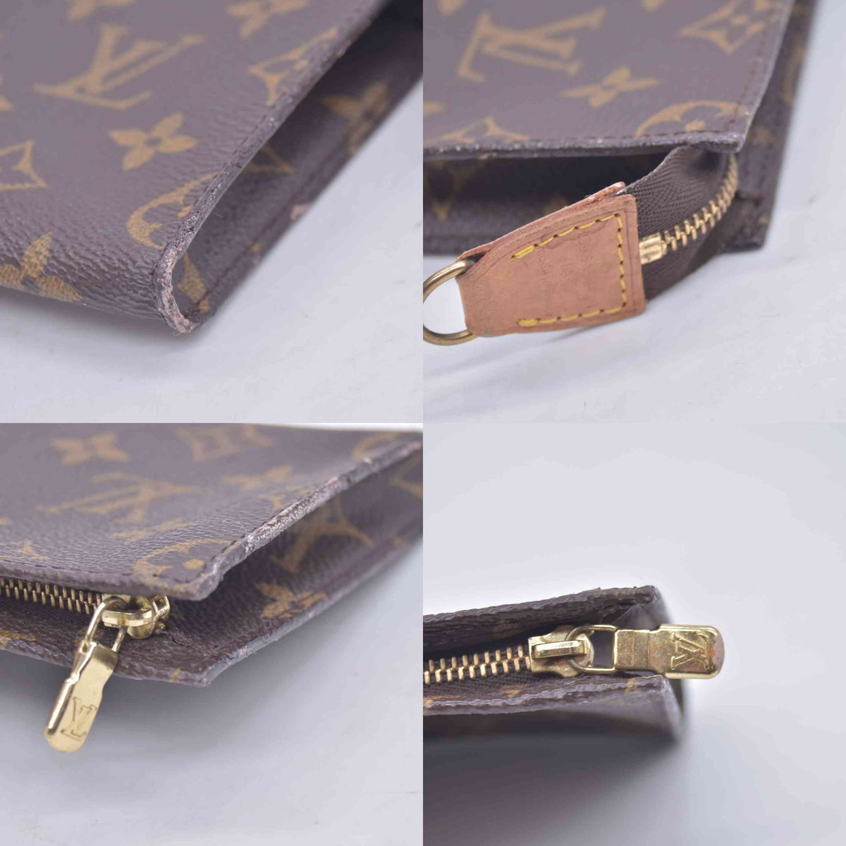 $490 1998 Louis Vuitton Monogram Bucket 23 Pouch AR0938