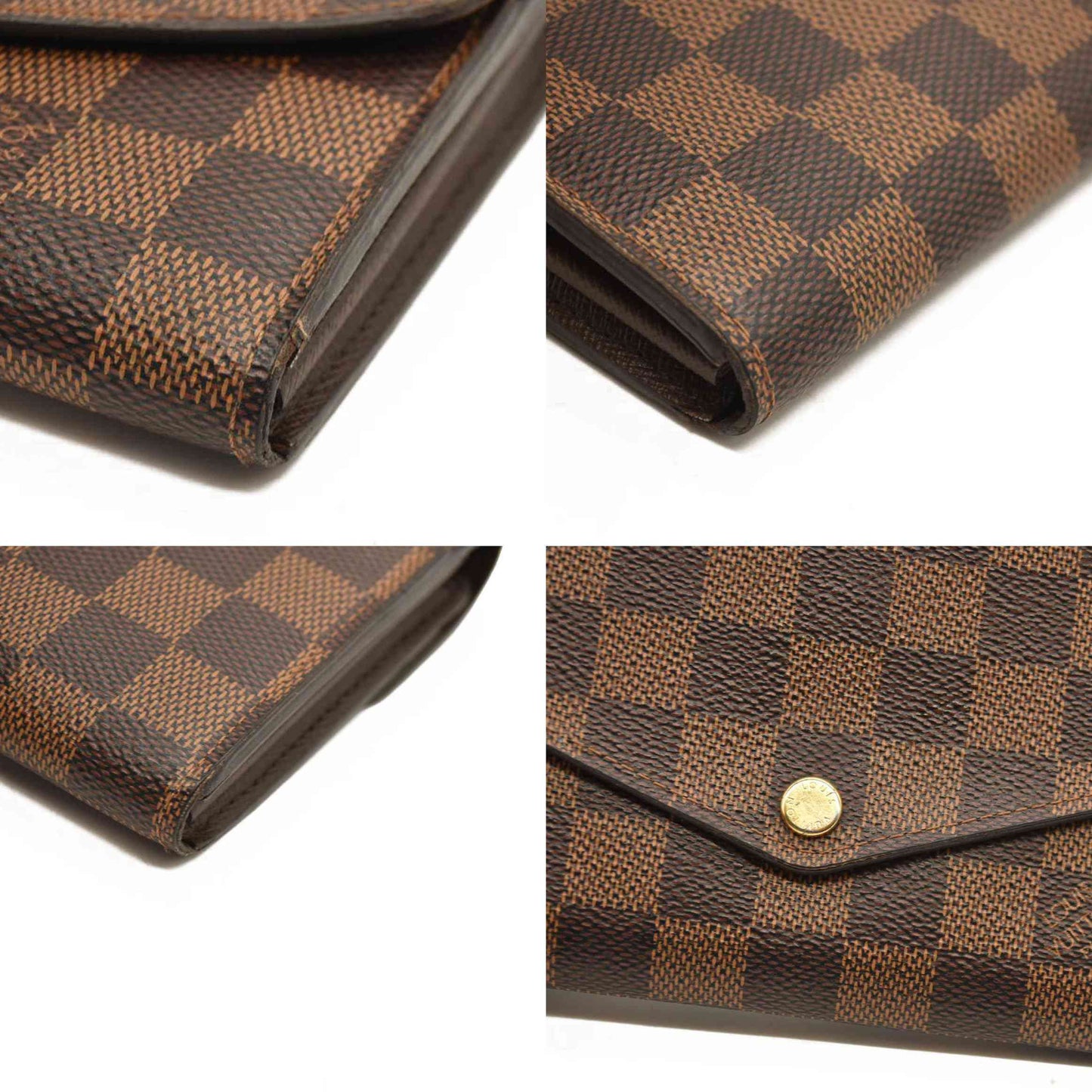 Louis Vuitton  Damier Ebene Sarah Wallet CA3197