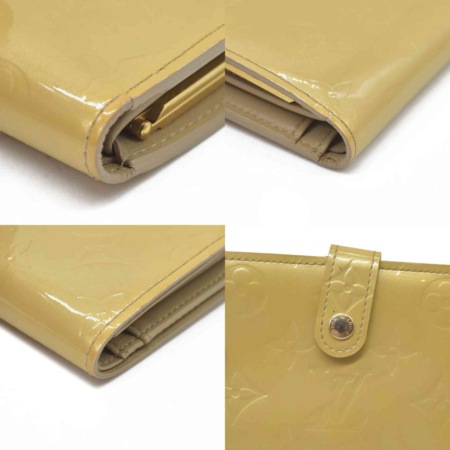 $935 Louis Vuitton 2004 Monogram Vernis French Purse