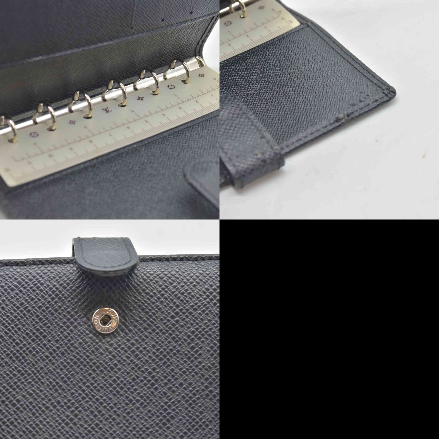 $670 2005 Louis Vuitton Taiga Small Ring Agenda Cover TH0065