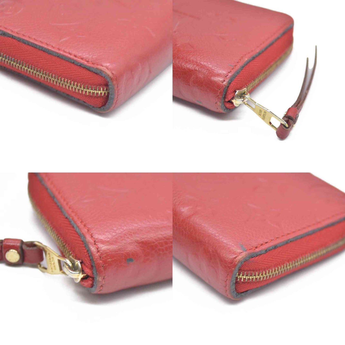 Louis Vuitton Monogram Empreinte Zippy Zip Around Wallet Coin Purse $740 TS5114