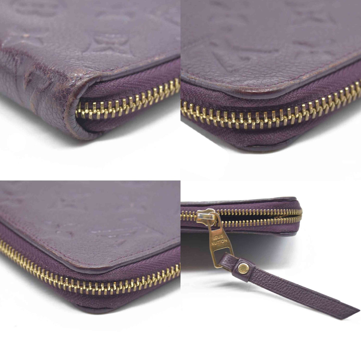 AUCTION $1140 Louis Vuitton  Empreinte Secret Long Wallet Aube