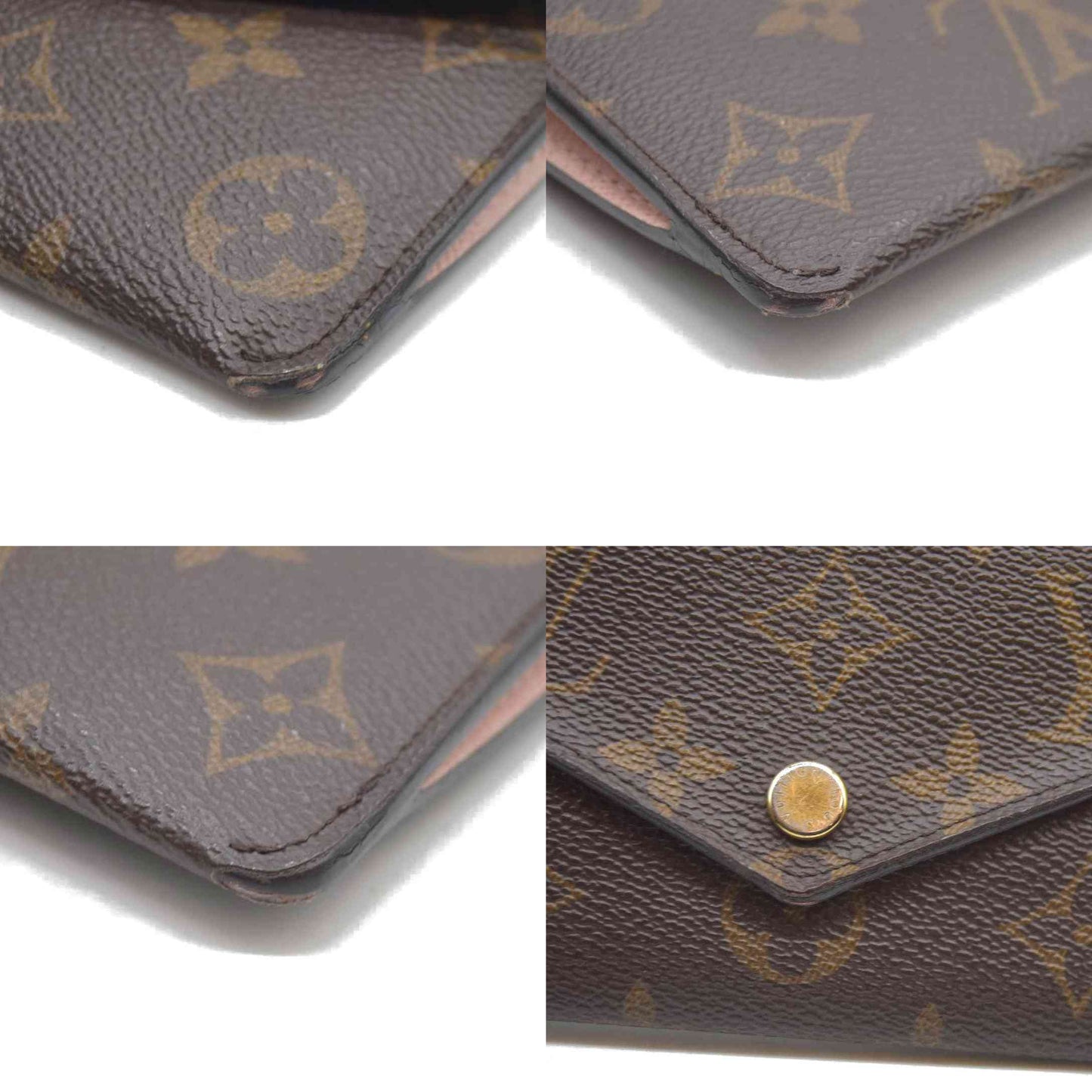 Louis Vuitton  Monogram Jeanne Wallet Rose Ballerine